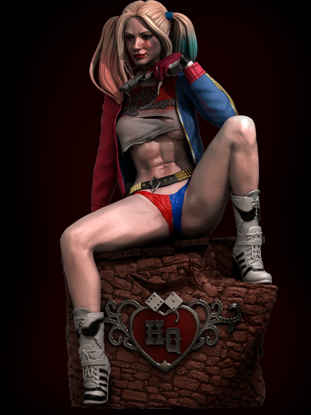 1567 Harley Quinn Special Edition - DC Comics - STL 3D Print Files - 3D Printed Garage Kit ガレージキット Resin Model Scale Figure フィギュア