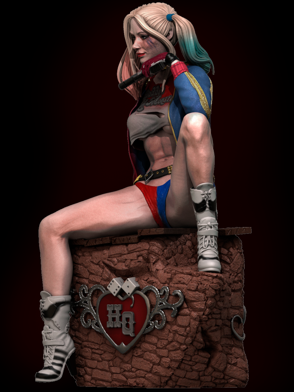 1567 Harley Quinn Special Edition - DC Comics - STL 3D Print Files - 3D Printed Garage Kit ガレージキット Resin Model Scale Figure フィギュア