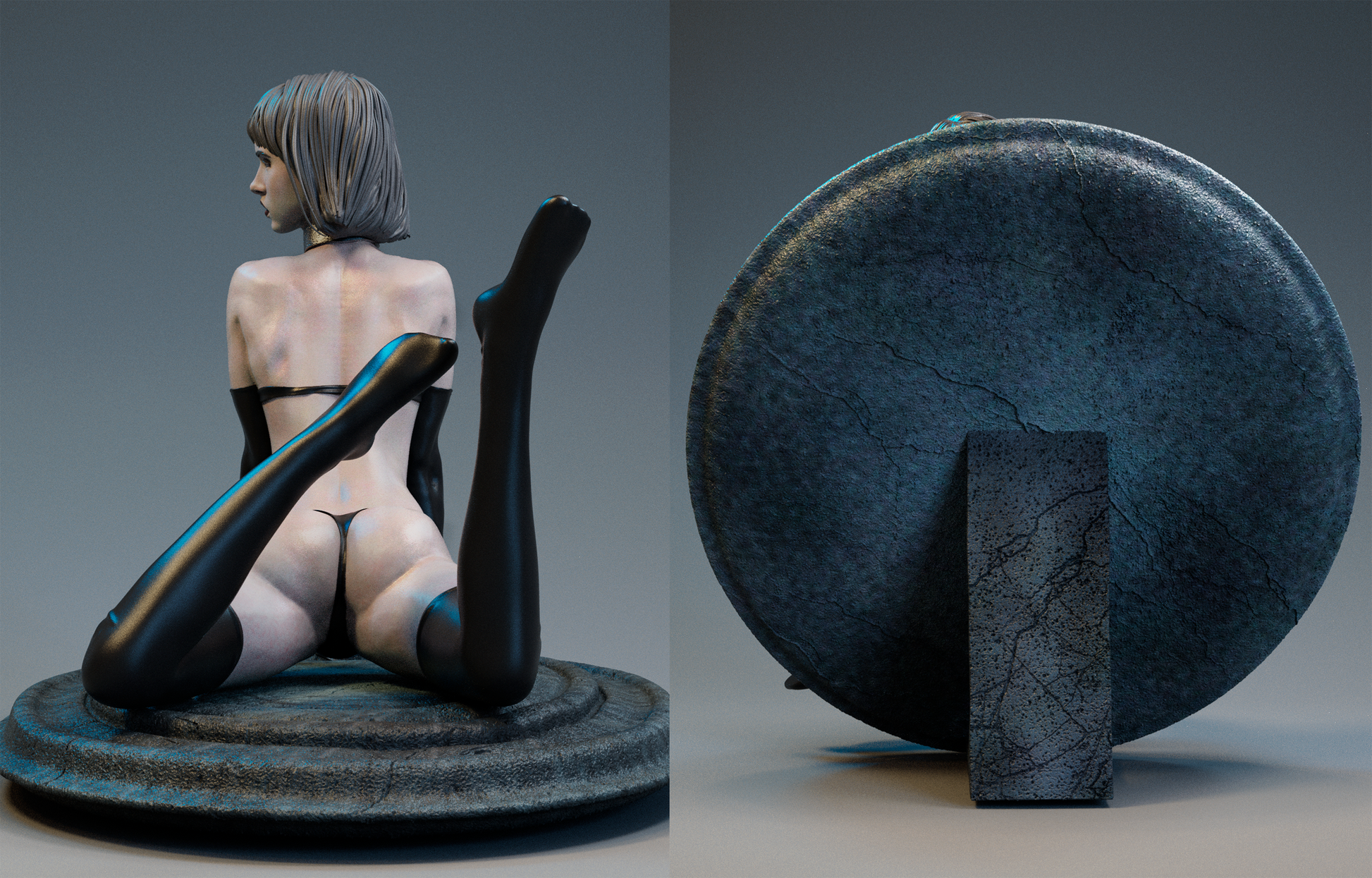 Prohibited - STL 3D Print Files - 3D Printed Garage Kit ガレージキット Resin Model Scale Figure フィギュア