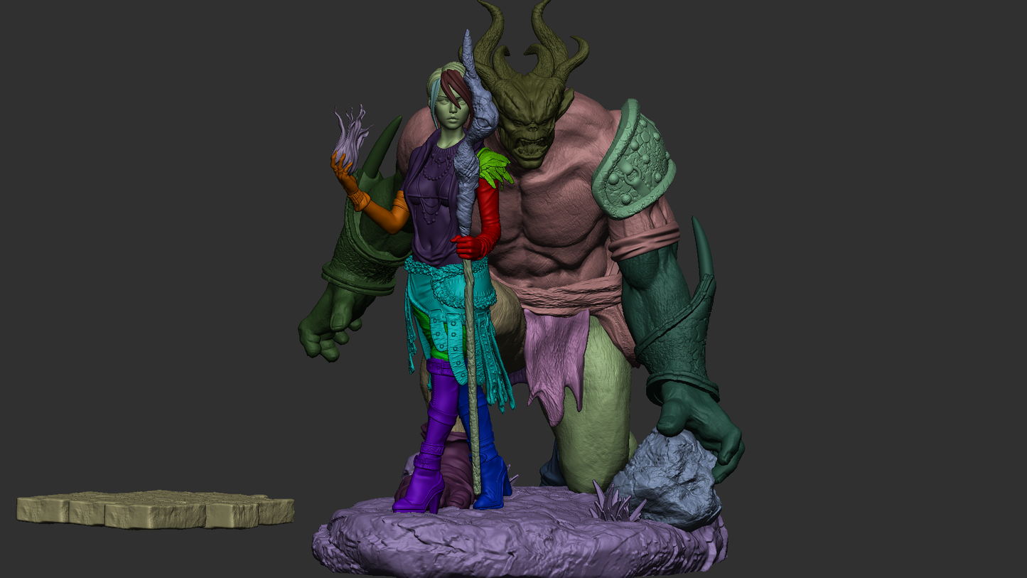 Morrigan - Dragon Age 1/8 Scale - 3D Printed Garage Kit ガレージキット Resin Model Scale Figure フィギュア