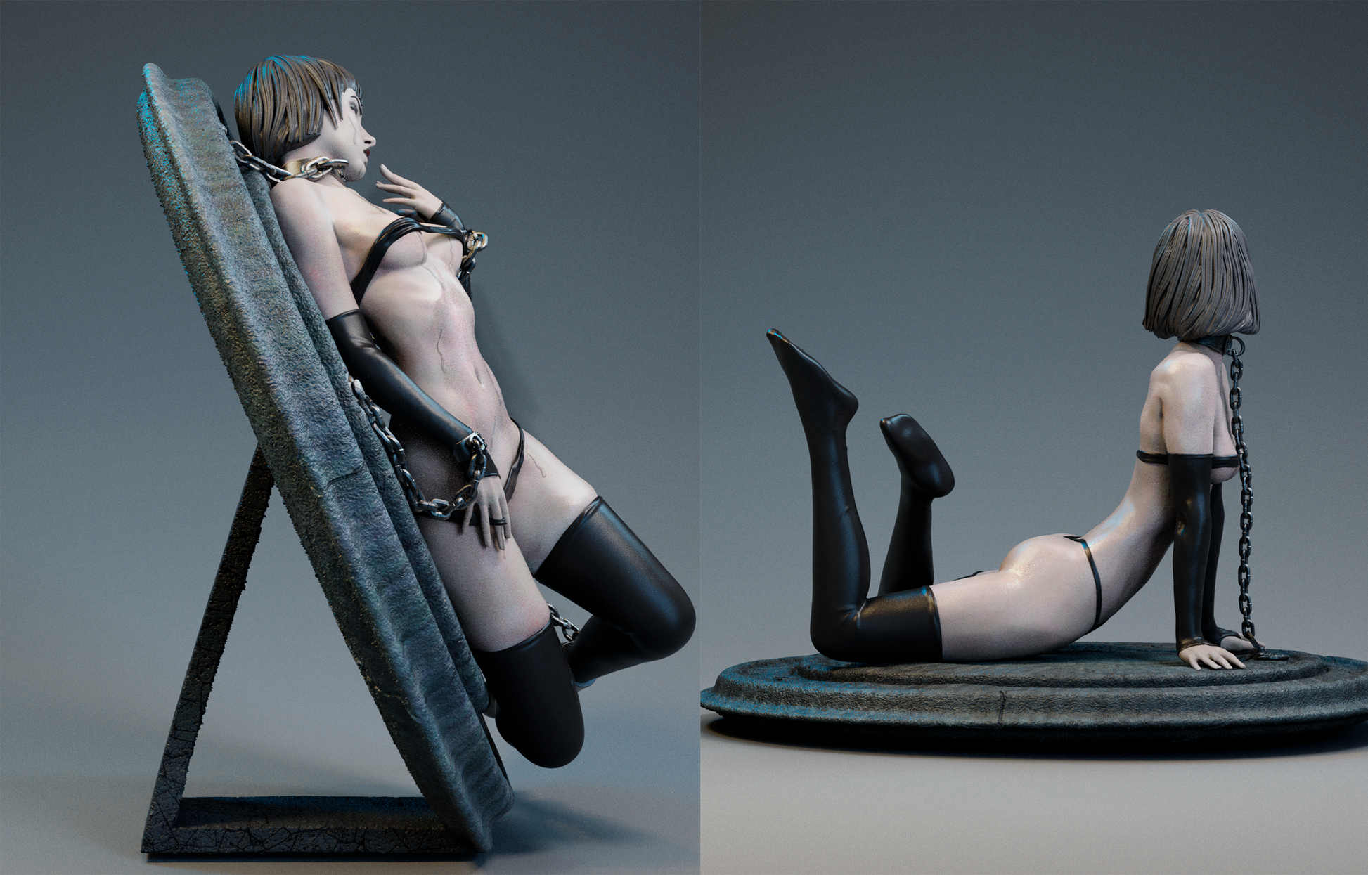 Prohibited - STL 3D Print Files - 3D Printed Garage Kit ガレージキット Resin Model Scale Figure フィギュア