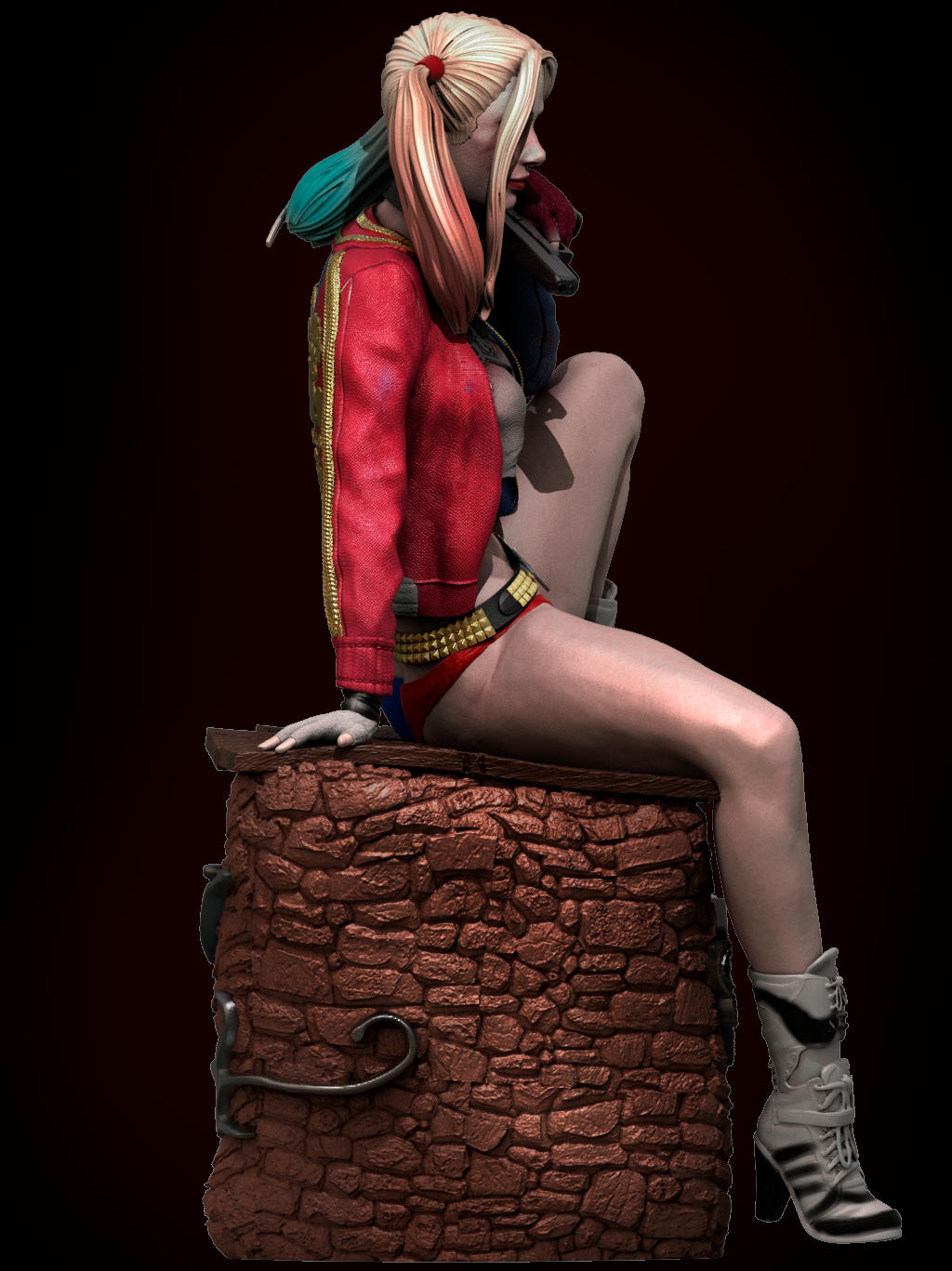 1567 Harley Quinn Special Edition - DC Comics - STL 3D Print Files - 3D Printed Garage Kit ガレージキット Resin Model Scale Figure フィギュア
