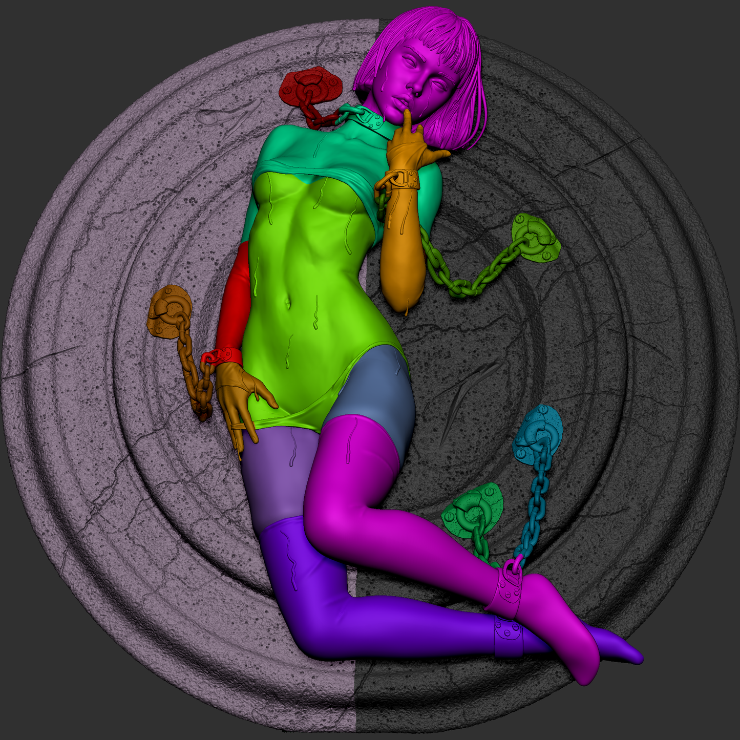 Prohibited - STL 3D Print Files - 3D Printed Garage Kit ガレージキット Resin Model Scale Figure フィギュア
