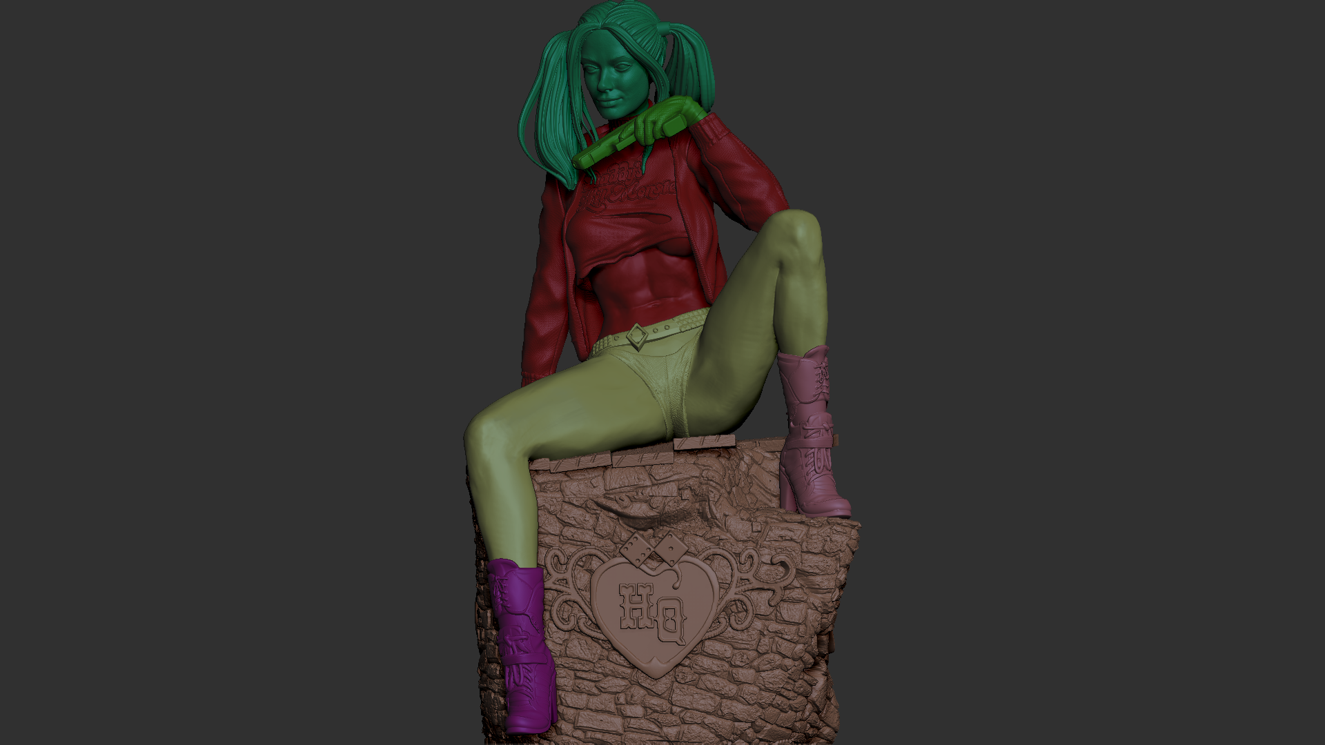 1567 Harley Quinn Special Edition - DC Comics - STL 3D Print Files - 3D Printed Garage Kit ガレージキット Resin Model Scale Figure フィギュア