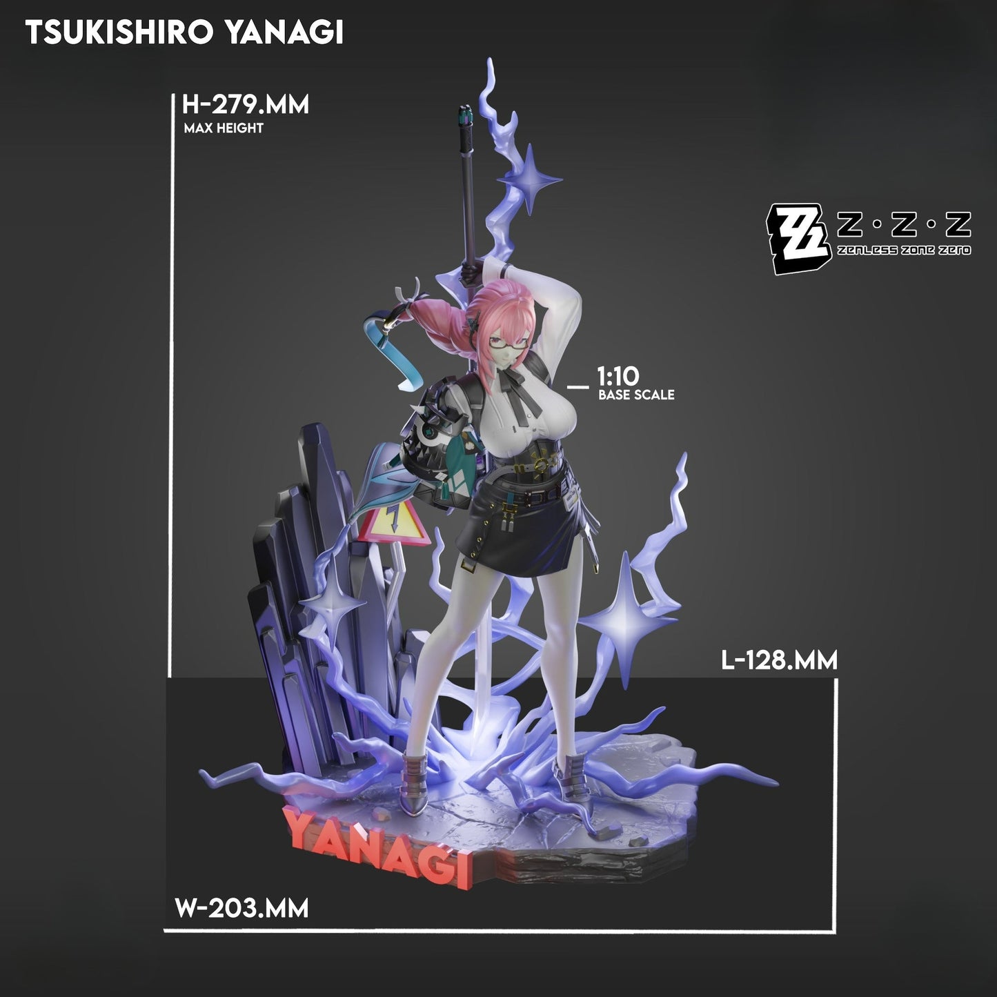 3382 Tsukishiro Yanagi - Zenless Zone Zero - 1/8