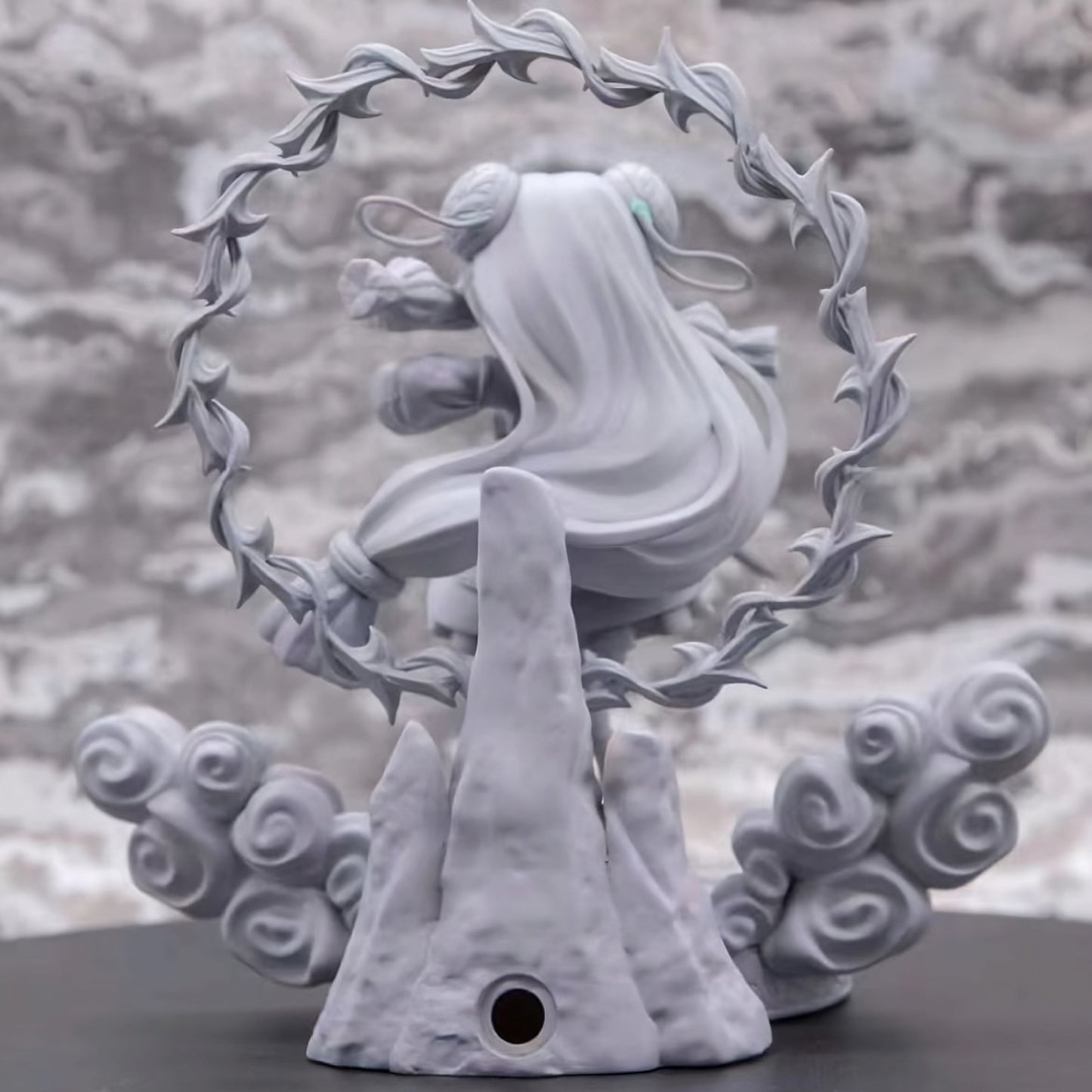 Chibi Shenhe - Genshin Impact - STL 3D Print Files - 3D Printed Garage Kit ガレージキット Resin Model Scale Figure フィギュア