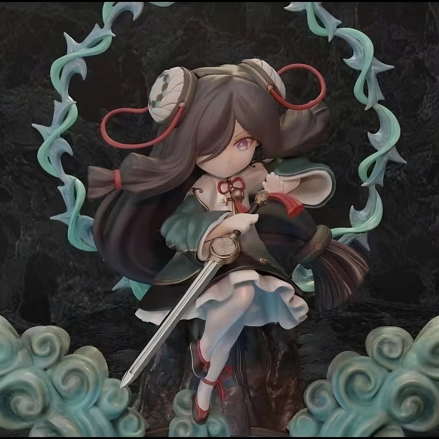 Chibi Shenhe - Genshin Impact - STL 3D Print Files - 3D Printed Garage Kit ガレージキット Resin Model Scale Figure フィギュア