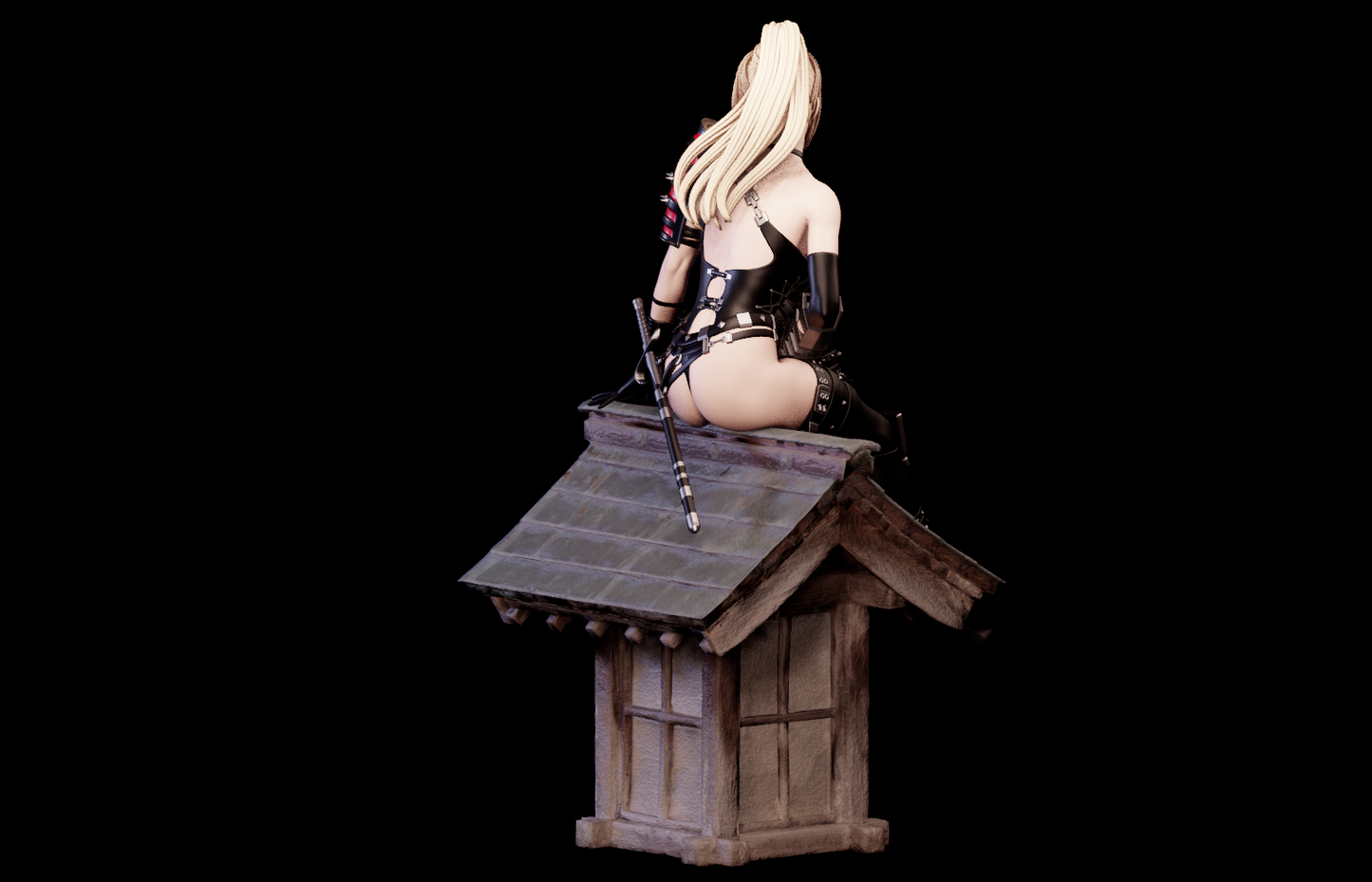 Rachel Special Edition - Ninja Gaiden - STL 3D Print Files - 3D Printed Garage Kit ガレージキット Resin Model Scale Figure フィギュア