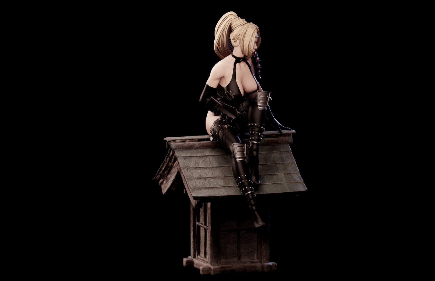 Rachel Special Edition - Ninja Gaiden - STL 3D Print Files - 3D Printed Garage Kit ガレージキット Resin Model Scale Figure フィギュア
