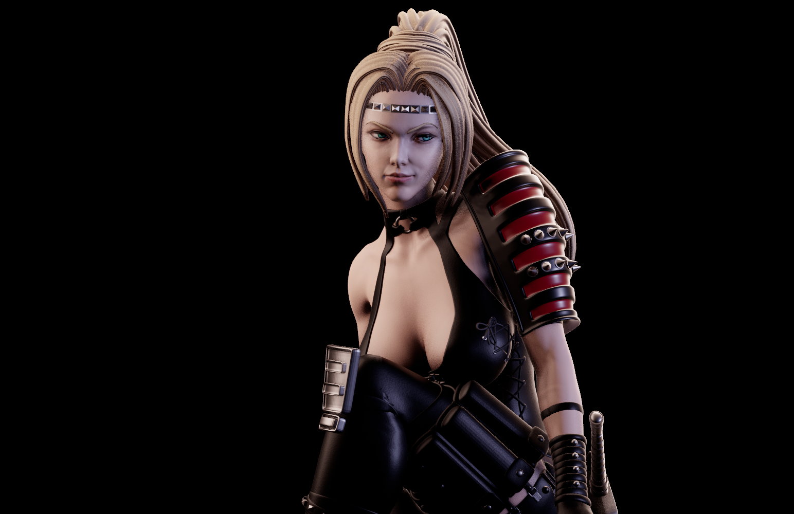 Rachel Special Edition - Ninja Gaiden - STL 3D Print Files - 3D Printed Garage Kit ガレージキット Resin Model Scale Figure フィギュア
