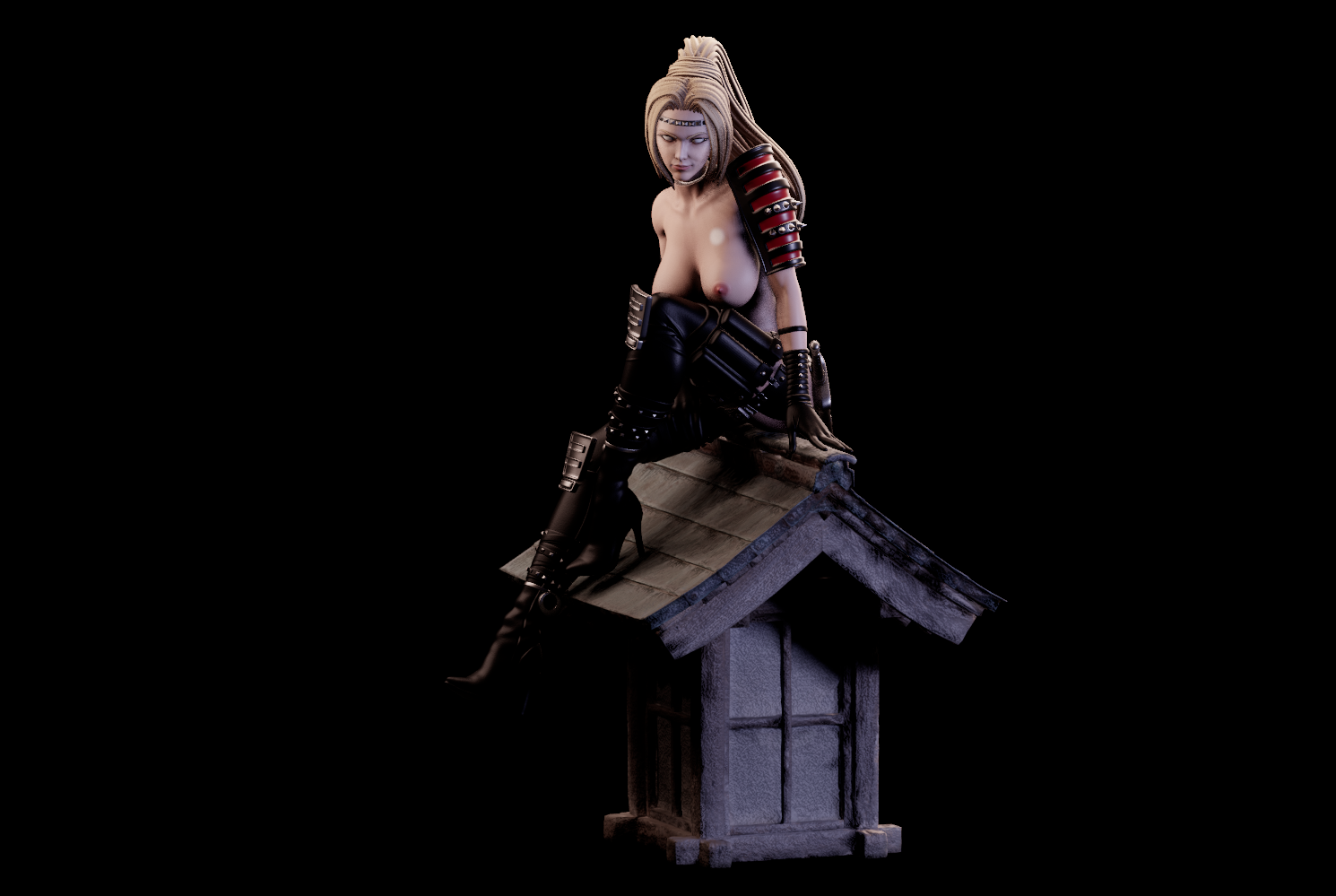 Rachel Special Edition - Ninja Gaiden - STL 3D Print Files - 3D Printed Garage Kit ガレージキット Resin Model Scale Figure フィギュア