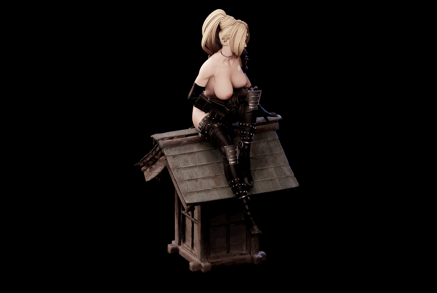 Rachel Special Edition - Ninja Gaiden - STL 3D Print Files - 3D Printed Garage Kit ガレージキット Resin Model Scale Figure フィギュア