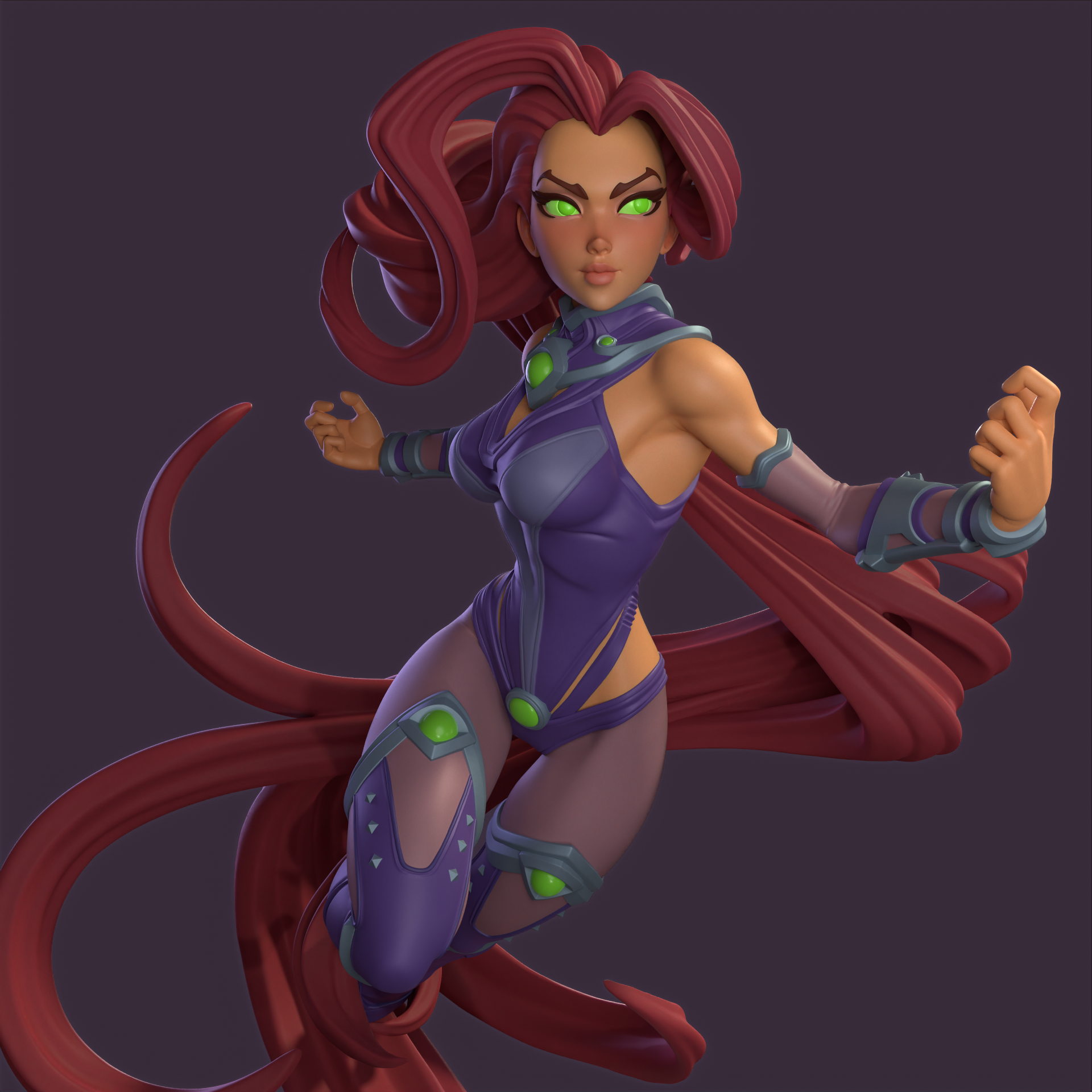 1498 Starfire Special Edition - DC Comics - STL 3D Print Files - 3D Printed Garage Kit ガレージキット Resin Model Scale Figure フィギュア