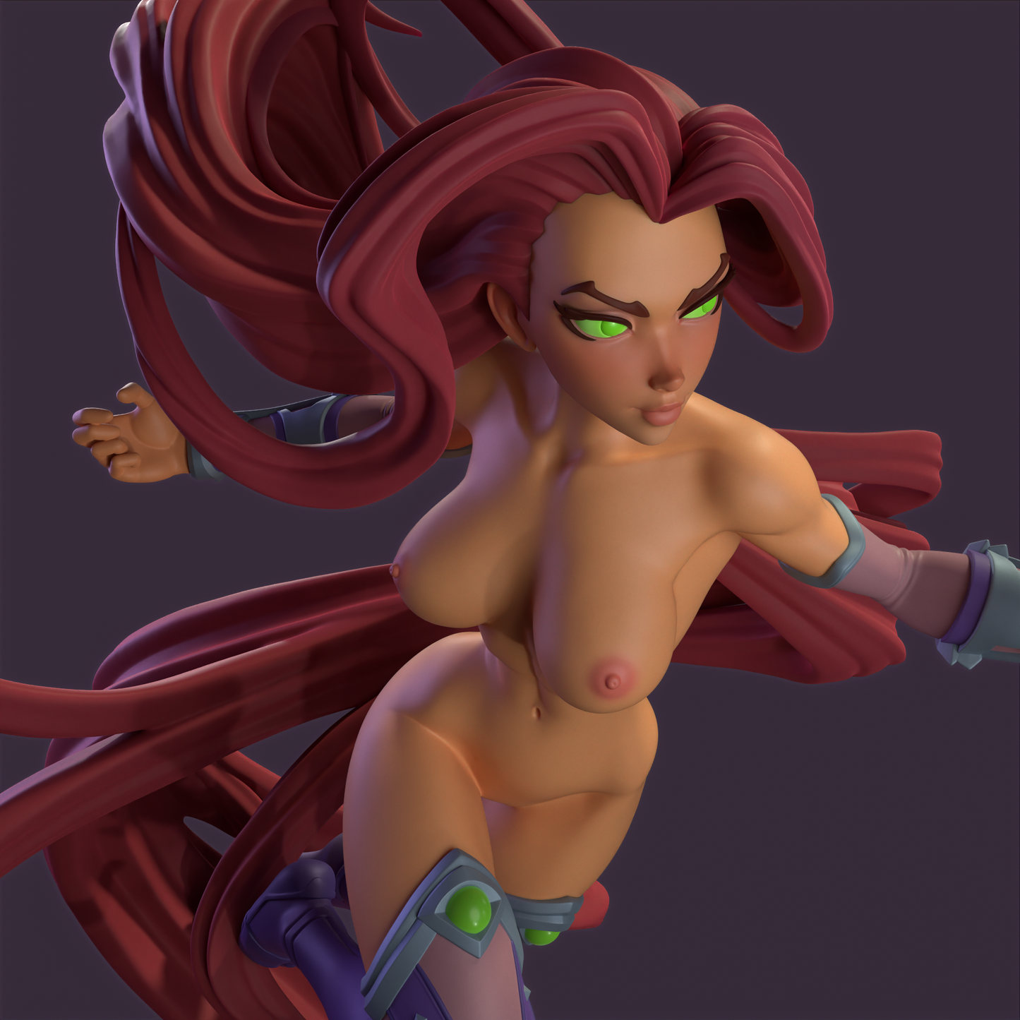 1498 Starfire Special Edition - DC Comics - STL 3D Print Files - 3D Printed Garage Kit ガレージキット Resin Model Scale Figure フィギュア