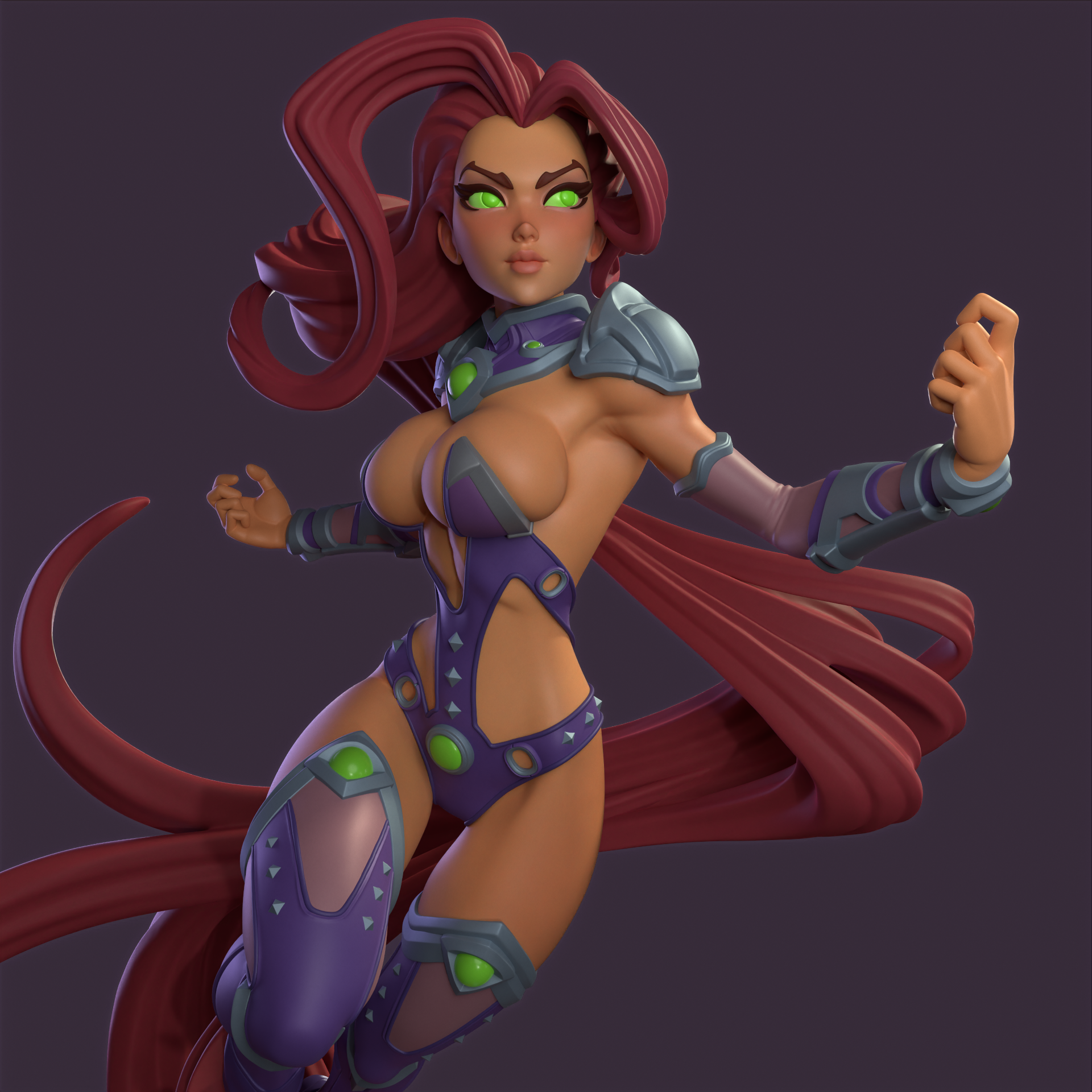 1498 Starfire Special Edition - DC Comics - STL 3D Print Files - 3D Printed Garage Kit ガレージキット Resin Model Scale Figure フィギュア