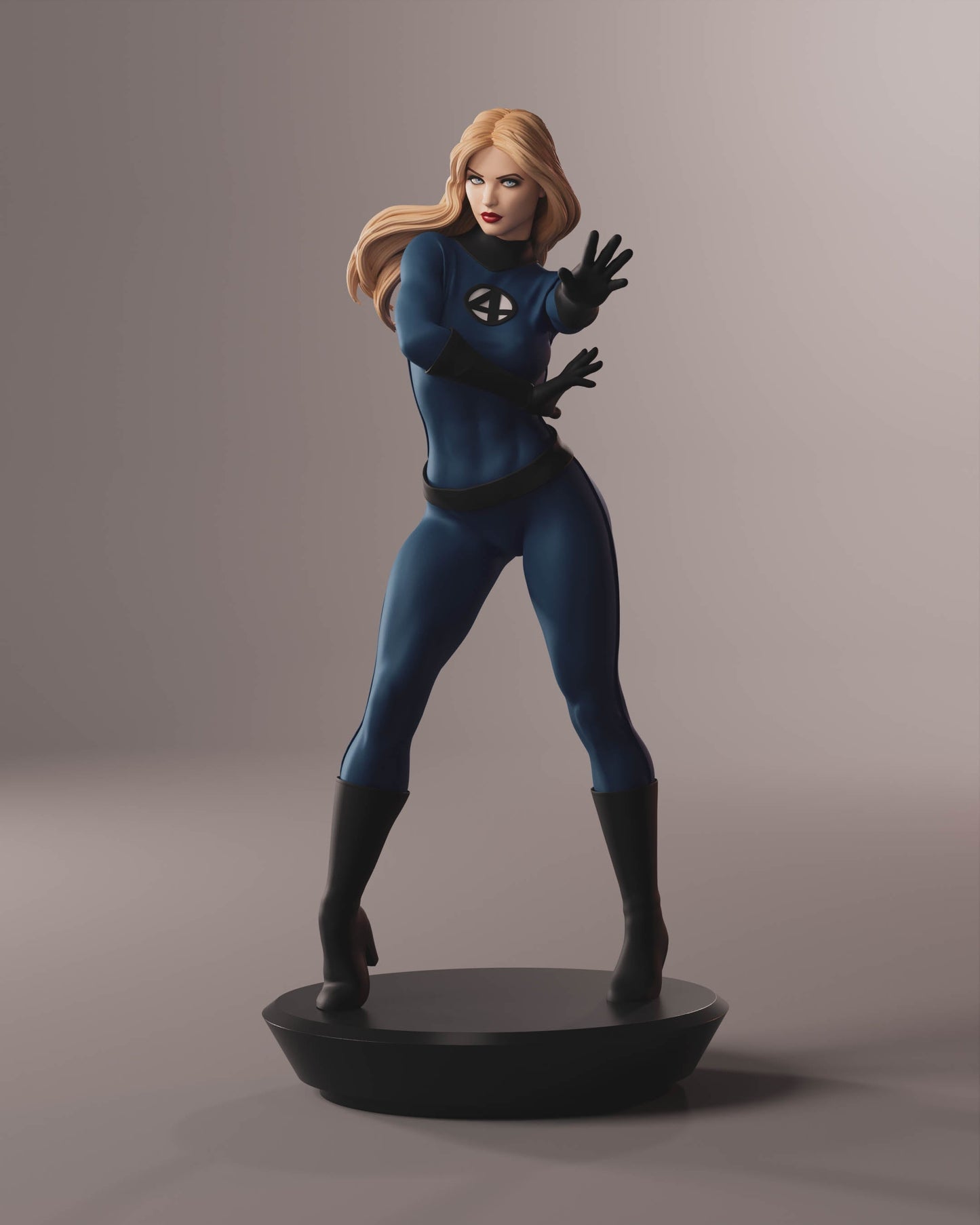 Sue Storm Special Edition - Fantastic Four - STL 3D Print Files - 3D Printed Garage Kit ガレージキット Resin Model Scale Figure フィギュア