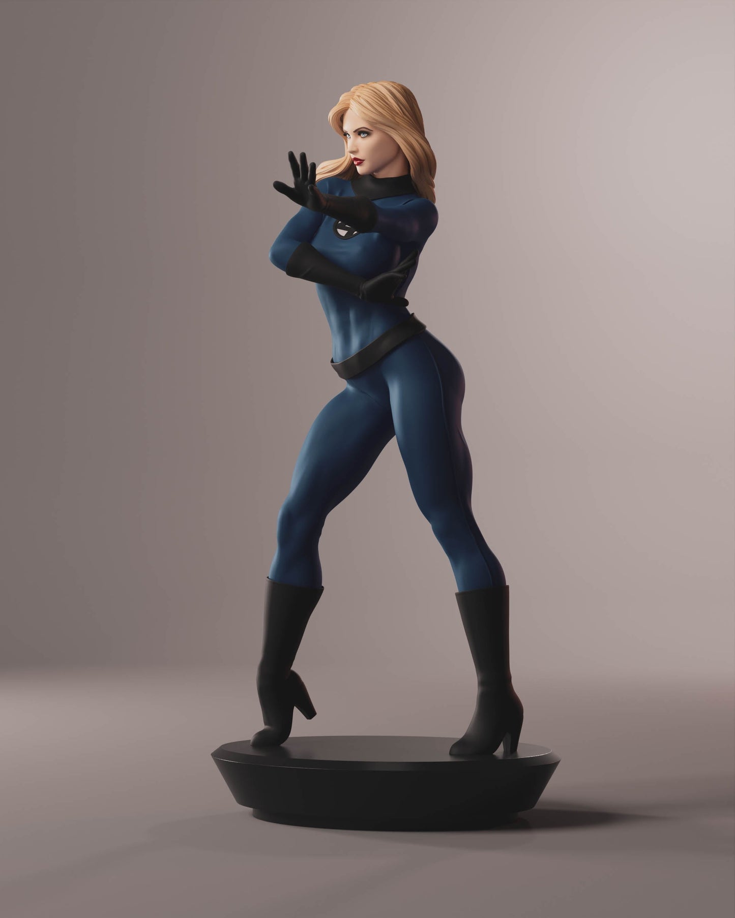 Sue Storm Special Edition - Fantastic Four - STL 3D Print Files - 3D Printed Garage Kit ガレージキット Resin Model Scale Figure フィギュア