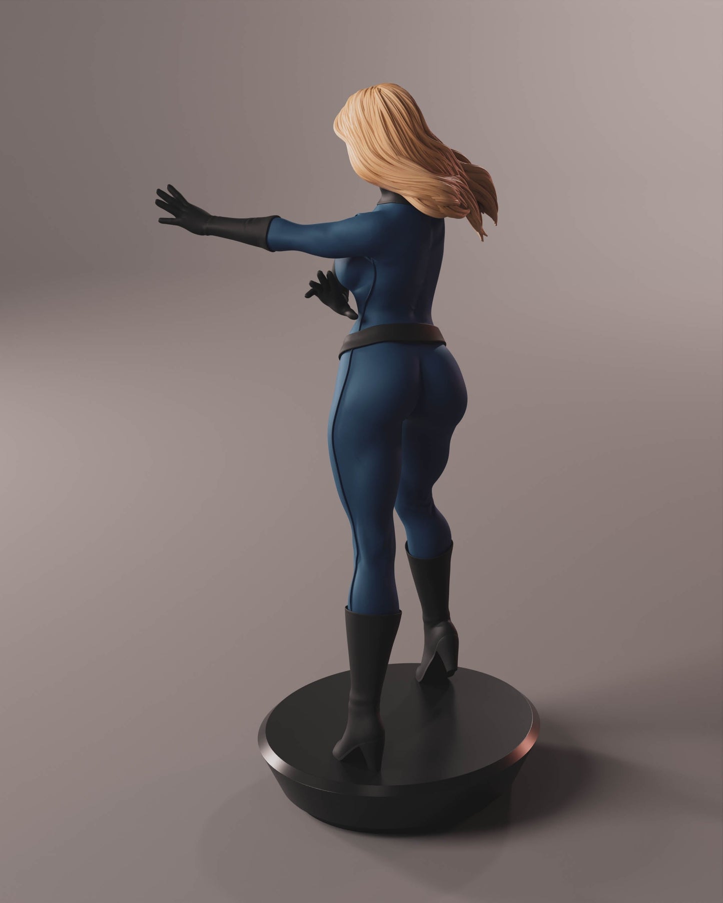 Sue Storm Special Edition - Fantastic Four - STL 3D Print Files - 3D Printed Garage Kit ガレージキット Resin Model Scale Figure フィギュア