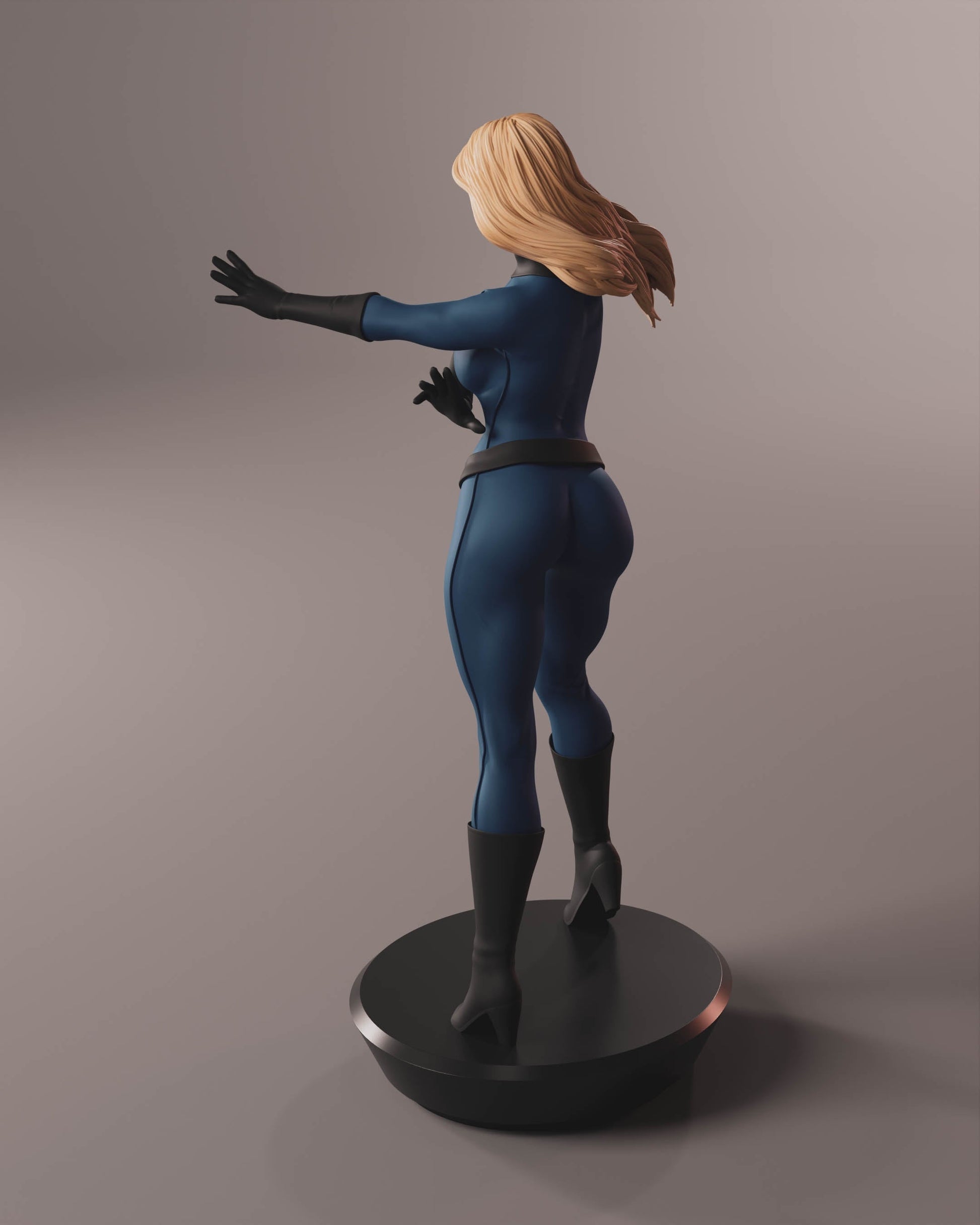 Sue Storm Special Edition - Fantastic Four - STL 3D Print Files - 3D Printed Garage Kit ガレージキット Resin Model Scale Figure フィギュア