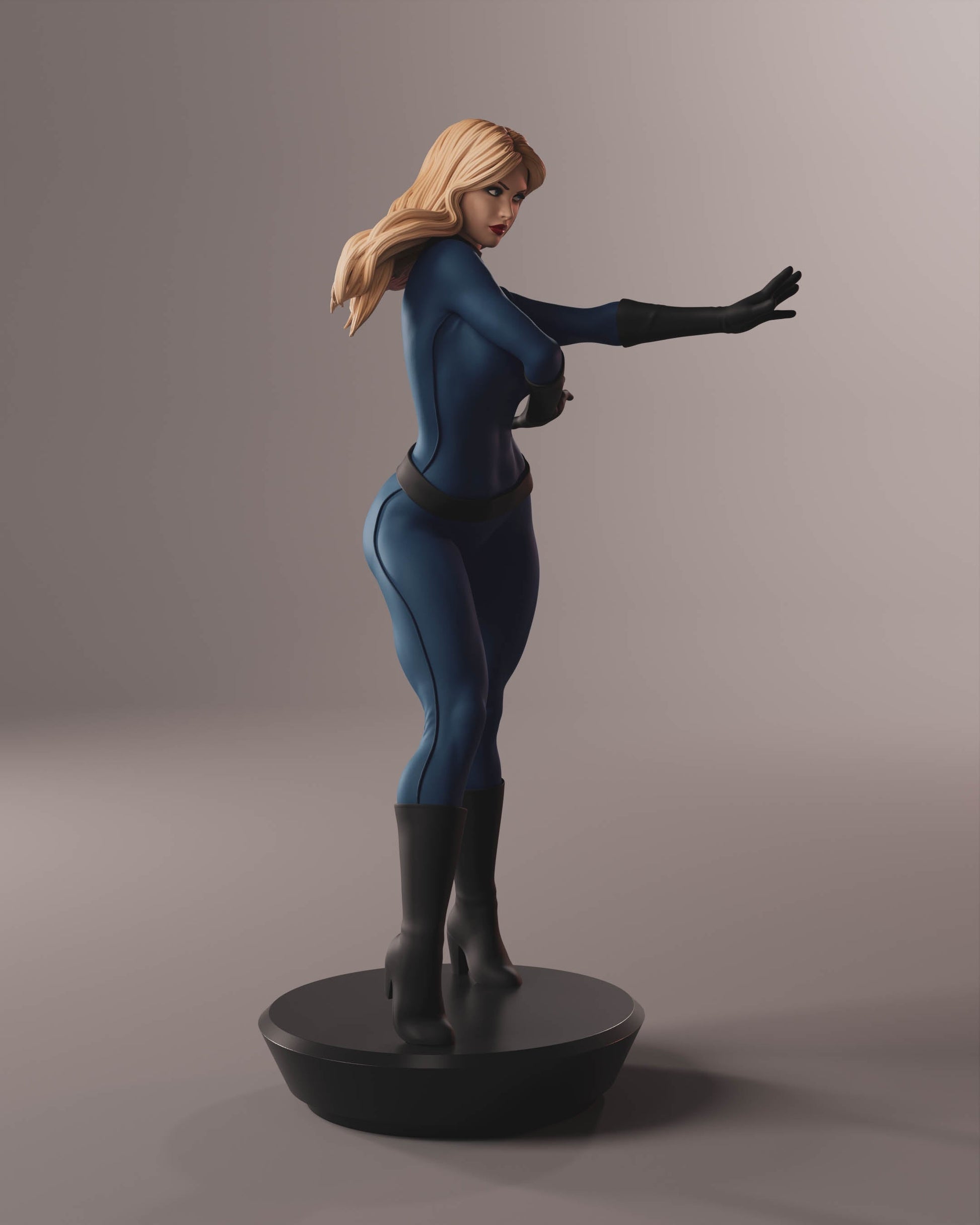 Sue Storm Special Edition - Fantastic Four - STL 3D Print Files - 3D Printed Garage Kit ガレージキット Resin Model Scale Figure フィギュア