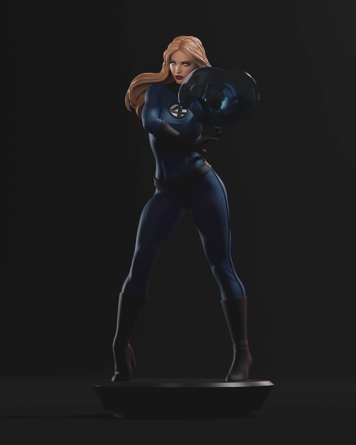 Sue Storm Special Edition - Fantastic Four - STL 3D Print Files - 3D Printed Garage Kit ガレージキット Resin Model Scale Figure フィギュア
