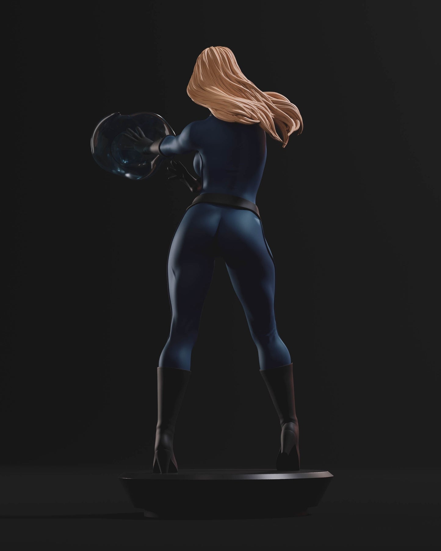 Sue Storm Special Edition - Fantastic Four - STL 3D Print Files - 3D Printed Garage Kit ガレージキット Resin Model Scale Figure フィギュア