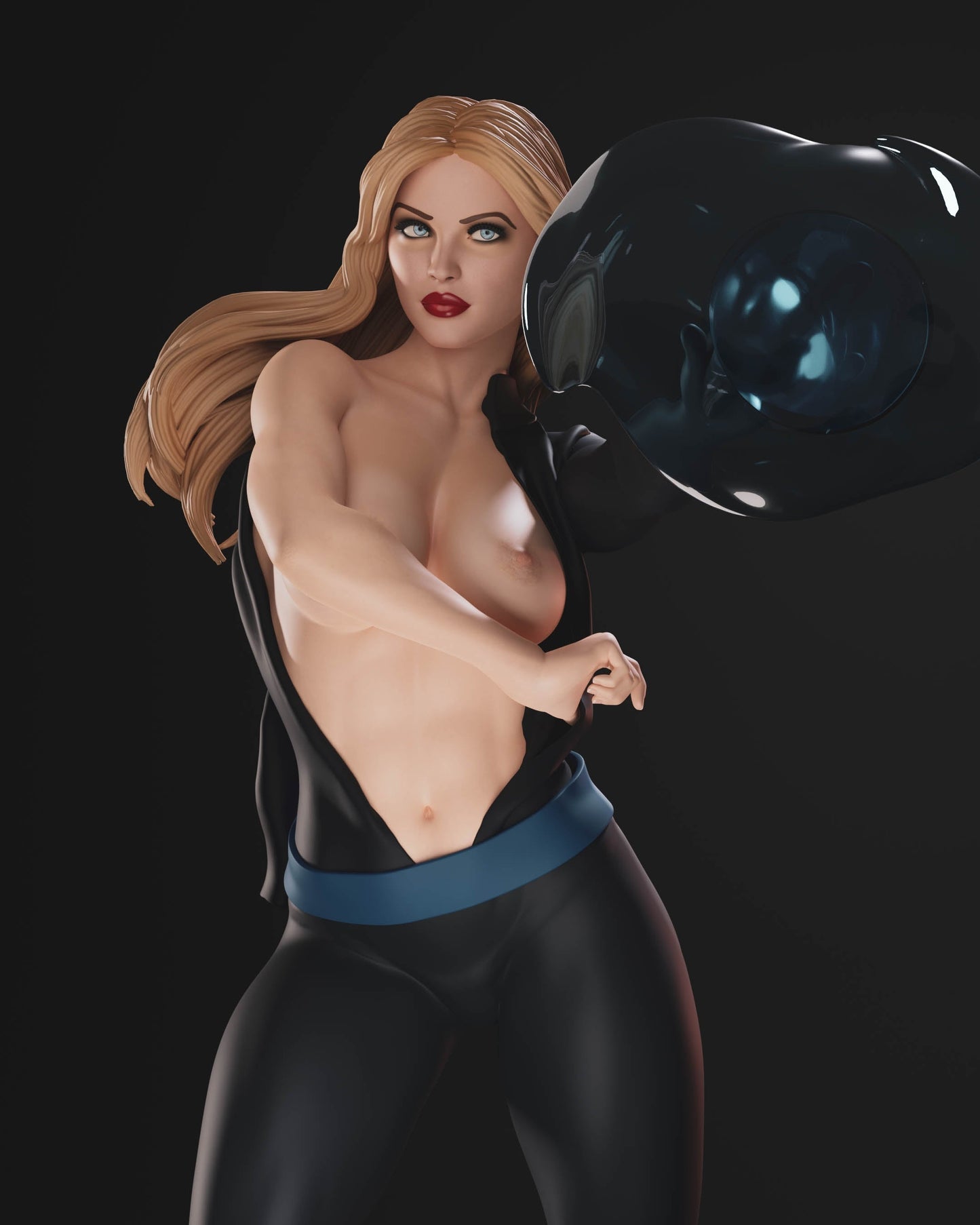Sue Storm Special Edition - Fantastic Four - STL 3D Print Files - 3D Printed Garage Kit ガレージキット Resin Model Scale Figure フィギュア