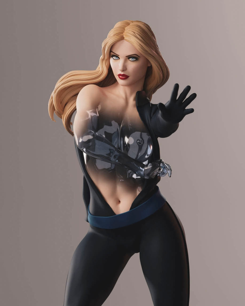Sue Storm Special Edition - Fantastic Four - STL 3D Print Files - 3D Printed Garage Kit ガレージキット Resin Model Scale Figure フィギュア