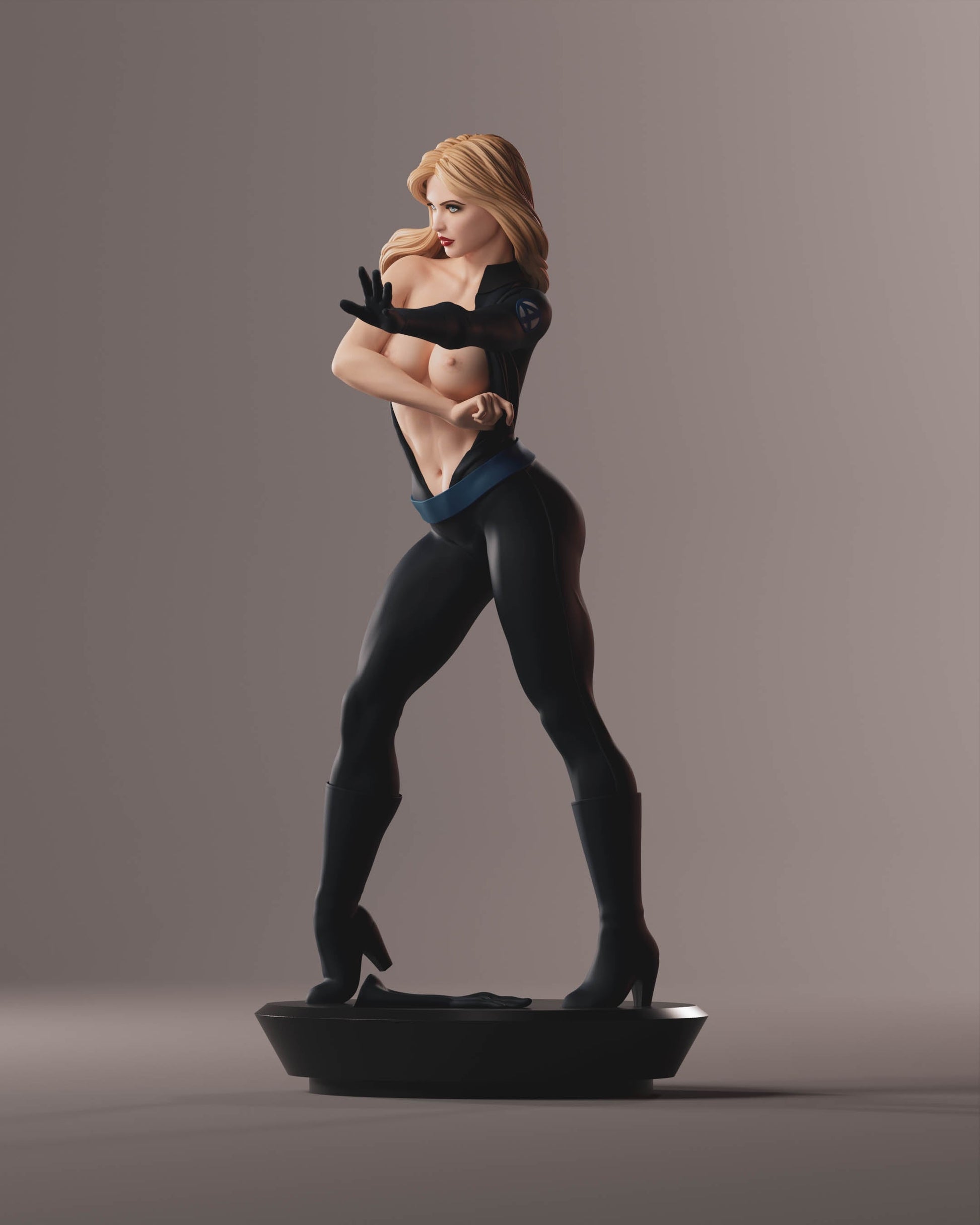 Sue Storm Special Edition - Fantastic Four - STL 3D Print Files - 3D Printed Garage Kit ガレージキット Resin Model Scale Figure フィギュア