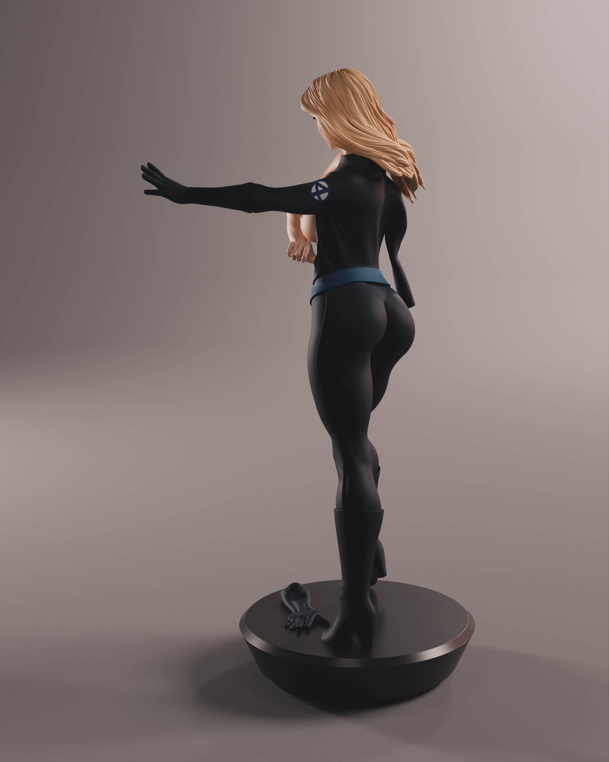 Sue Storm Special Edition - Fantastic Four - STL 3D Print Files - 3D Printed Garage Kit ガレージキット Resin Model Scale Figure フィギュア