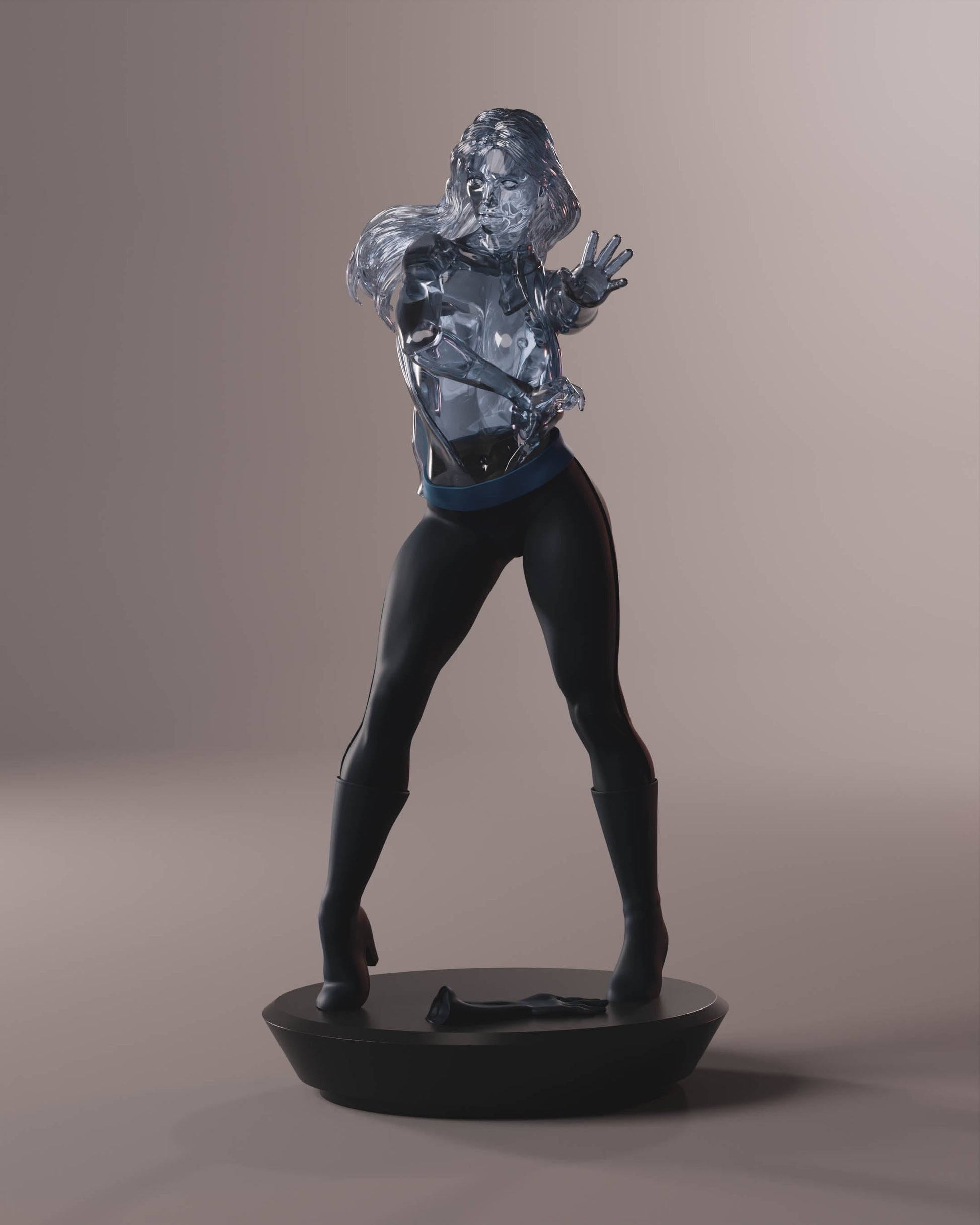 Sue Storm Special Edition - Fantastic Four - STL 3D Print Files - 3D Printed Garage Kit ガレージキット Resin Model Scale Figure フィギュア