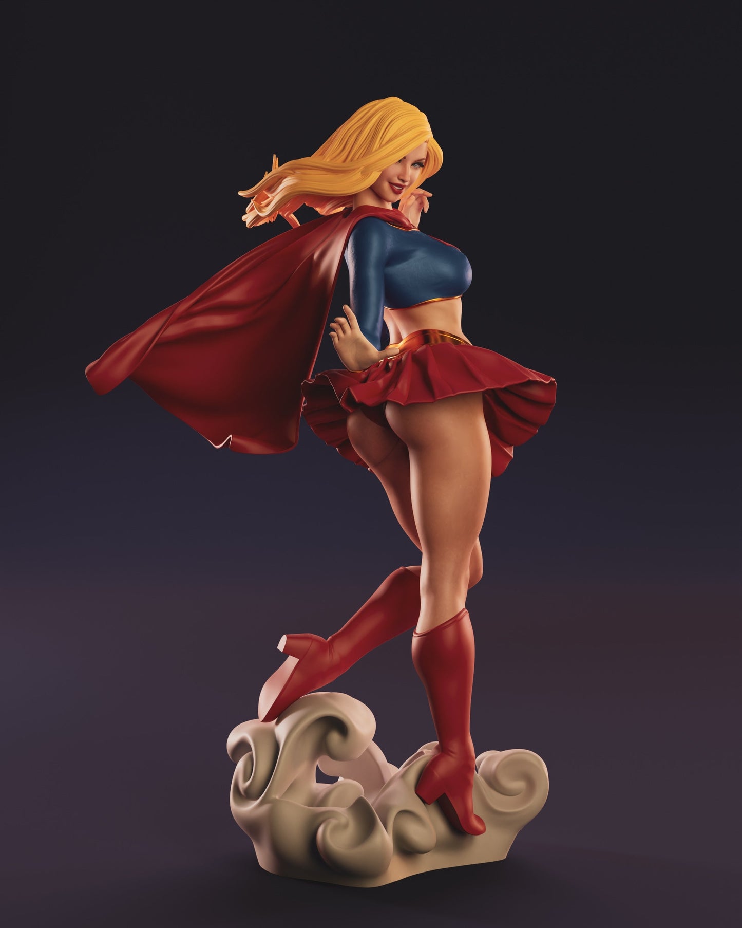 1493 Supergirl Special Edition - DC Comics - STL 3D Print Files - 3D Printed Garage Kit ガレージキット Resin Model Scale Figure フィギュア