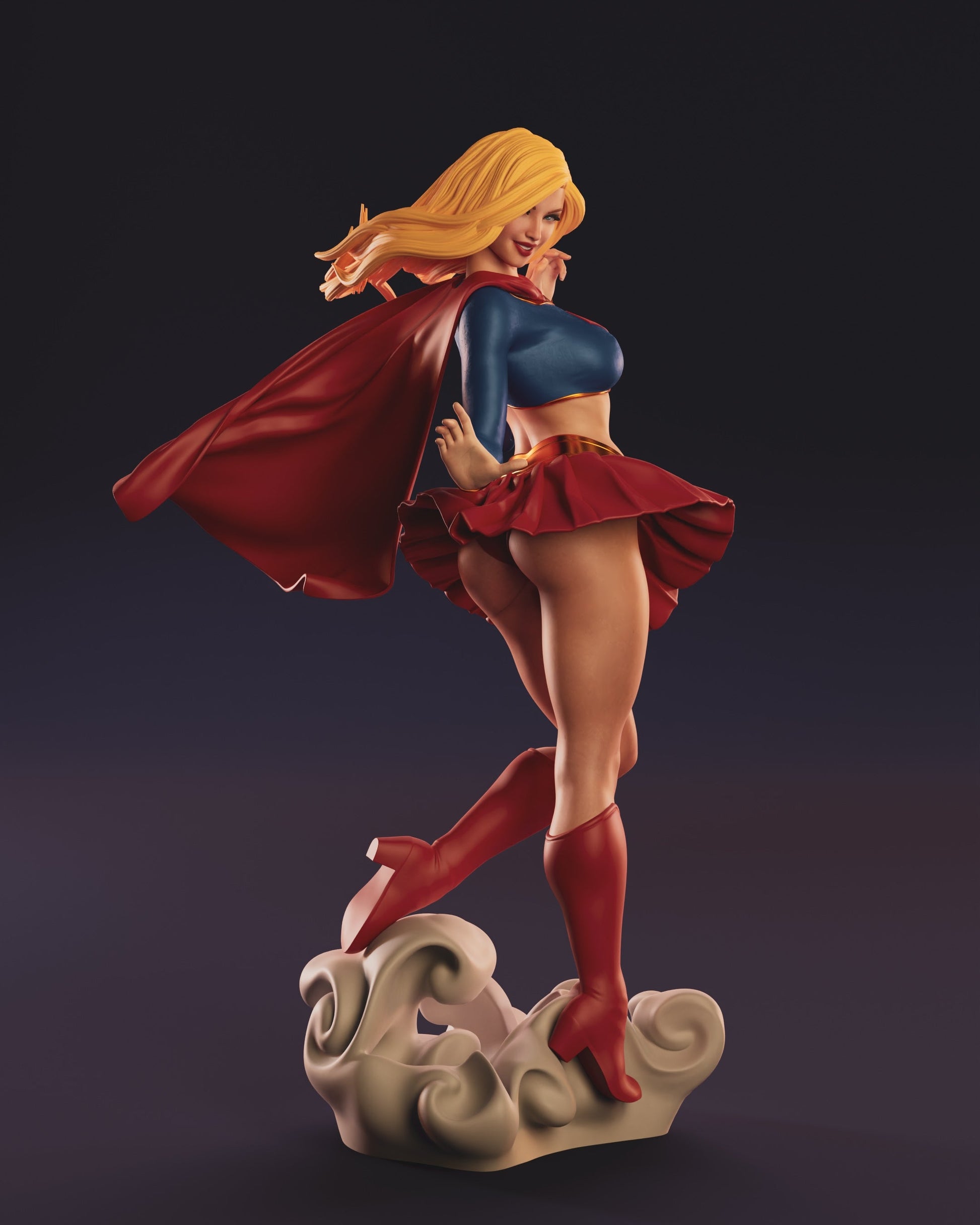 1493 Supergirl Special Edition - DC Comics - STL 3D Print Files - 3D Printed Garage Kit ガレージキット Resin Model Scale Figure フィギュア
