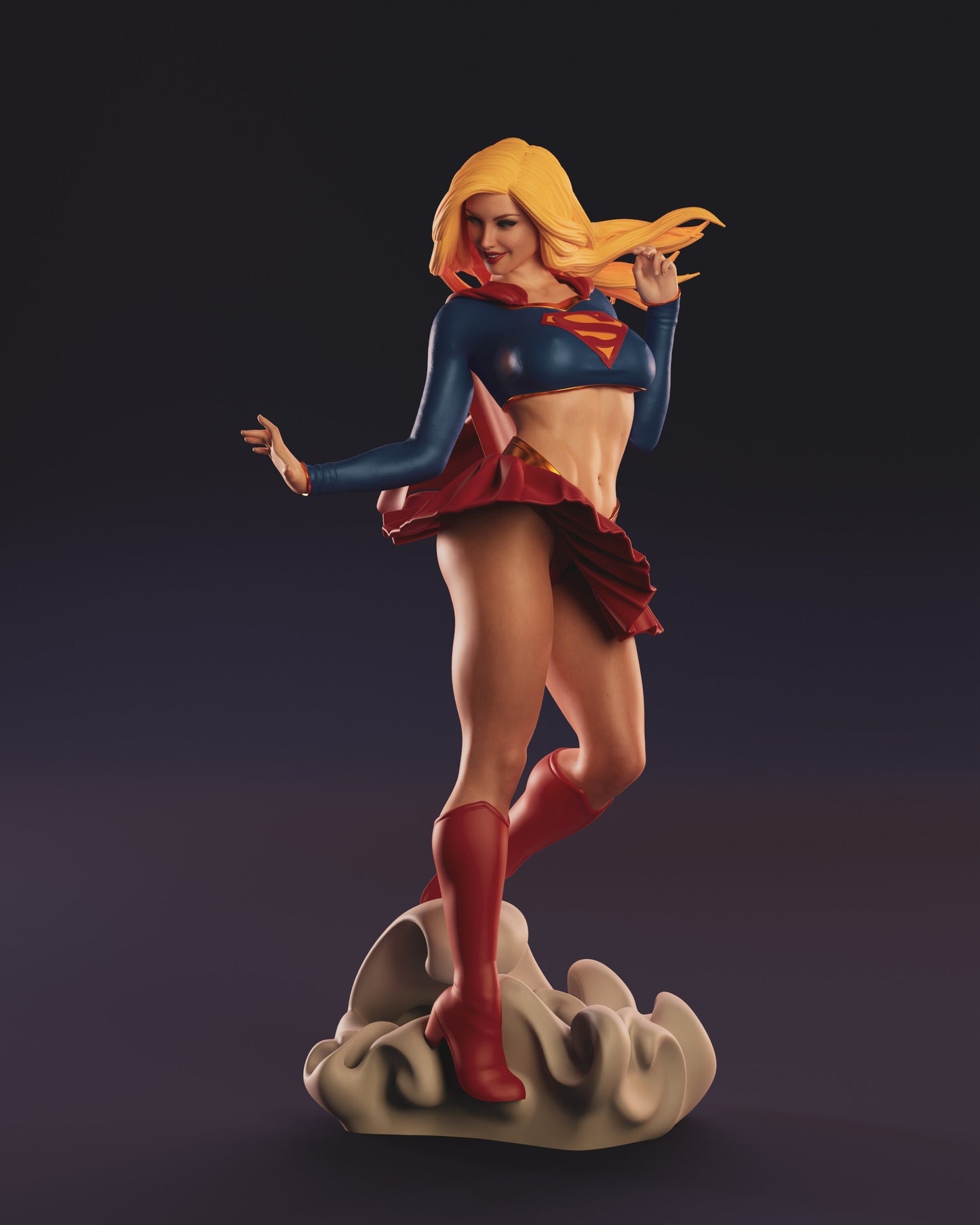 1493 Supergirl Special Edition - DC Comics - STL 3D Print Files - 3D Printed Garage Kit ガレージキット Resin Model Scale Figure フィギュア