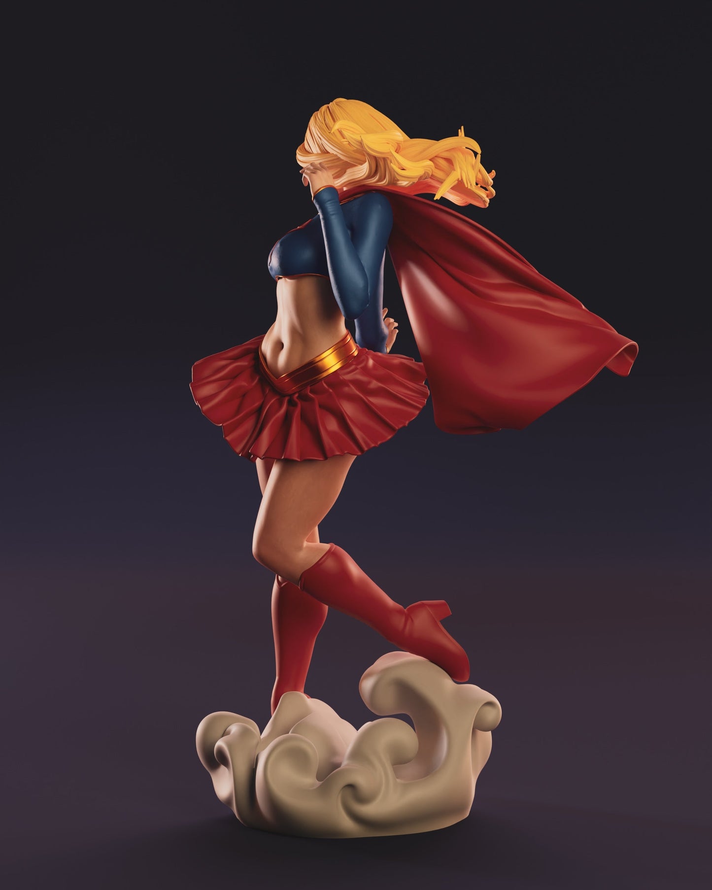 1493 Supergirl Special Edition - DC Comics - STL 3D Print Files - 3D Printed Garage Kit ガレージキット Resin Model Scale Figure フィギュア
