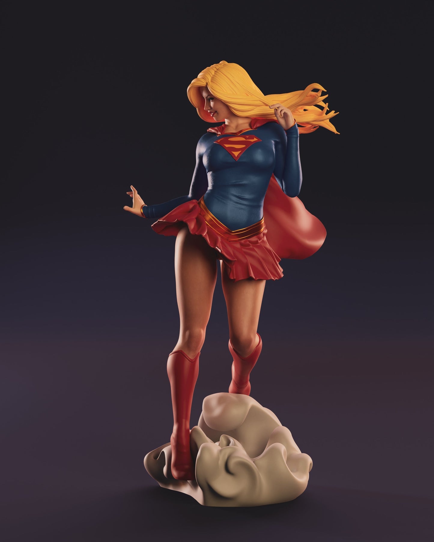 1493 Supergirl Special Edition - DC Comics - STL 3D Print Files - 3D Printed Garage Kit ガレージキット Resin Model Scale Figure フィギュア
