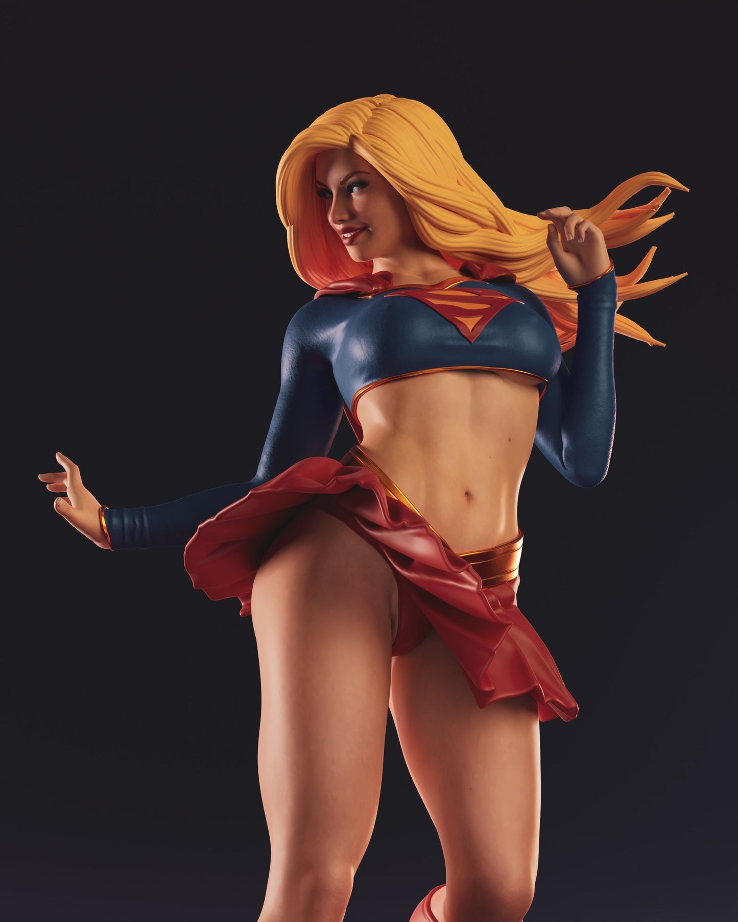 1493 Supergirl Special Edition - DC Comics - STL 3D Print Files - 3D Printed Garage Kit ガレージキット Resin Model Scale Figure フィギュア