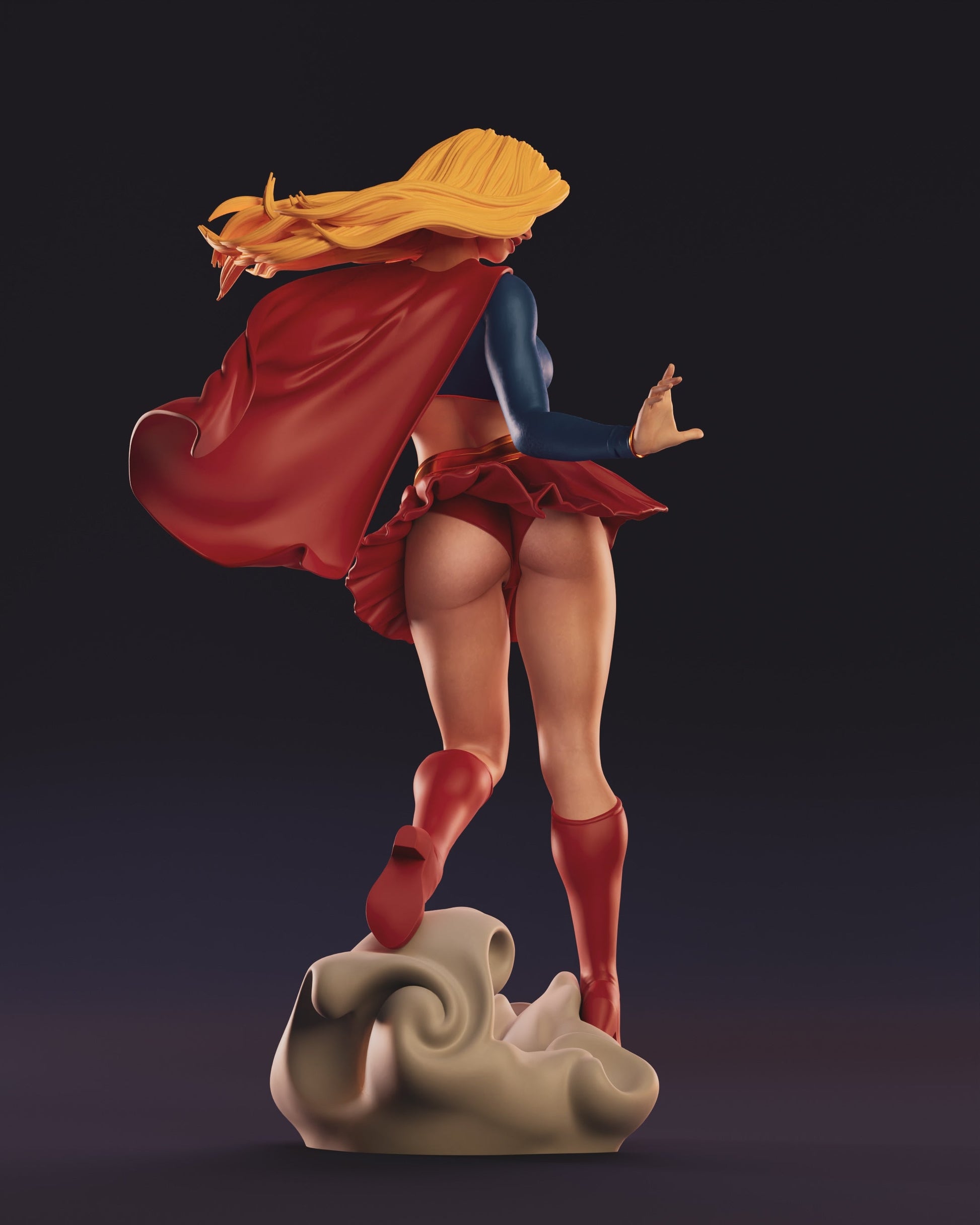 1493 Supergirl Special Edition - DC Comics - STL 3D Print Files - 3D Printed Garage Kit ガレージキット Resin Model Scale Figure フィギュア