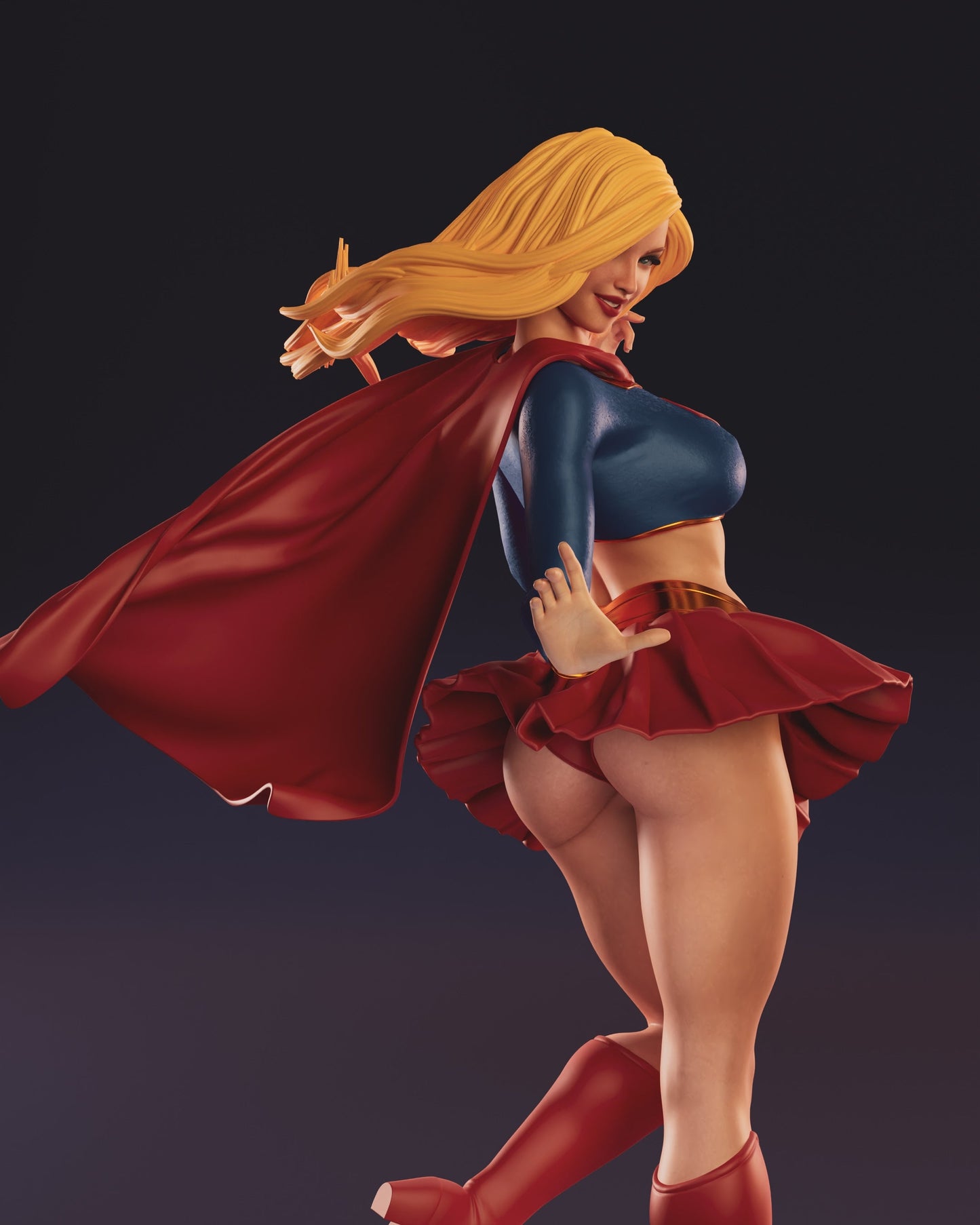 1493 Supergirl Special Edition - DC Comics - STL 3D Print Files - 3D Printed Garage Kit ガレージキット Resin Model Scale Figure フィギュア