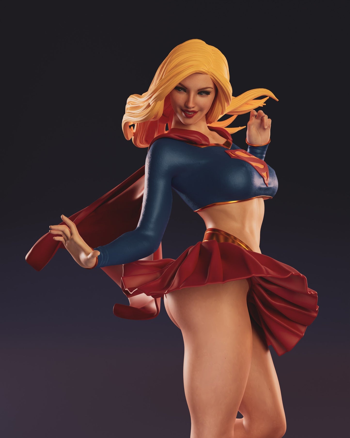 1493 Supergirl Special Edition - DC Comics - STL 3D Print Files - 3D Printed Garage Kit ガレージキット Resin Model Scale Figure フィギュア