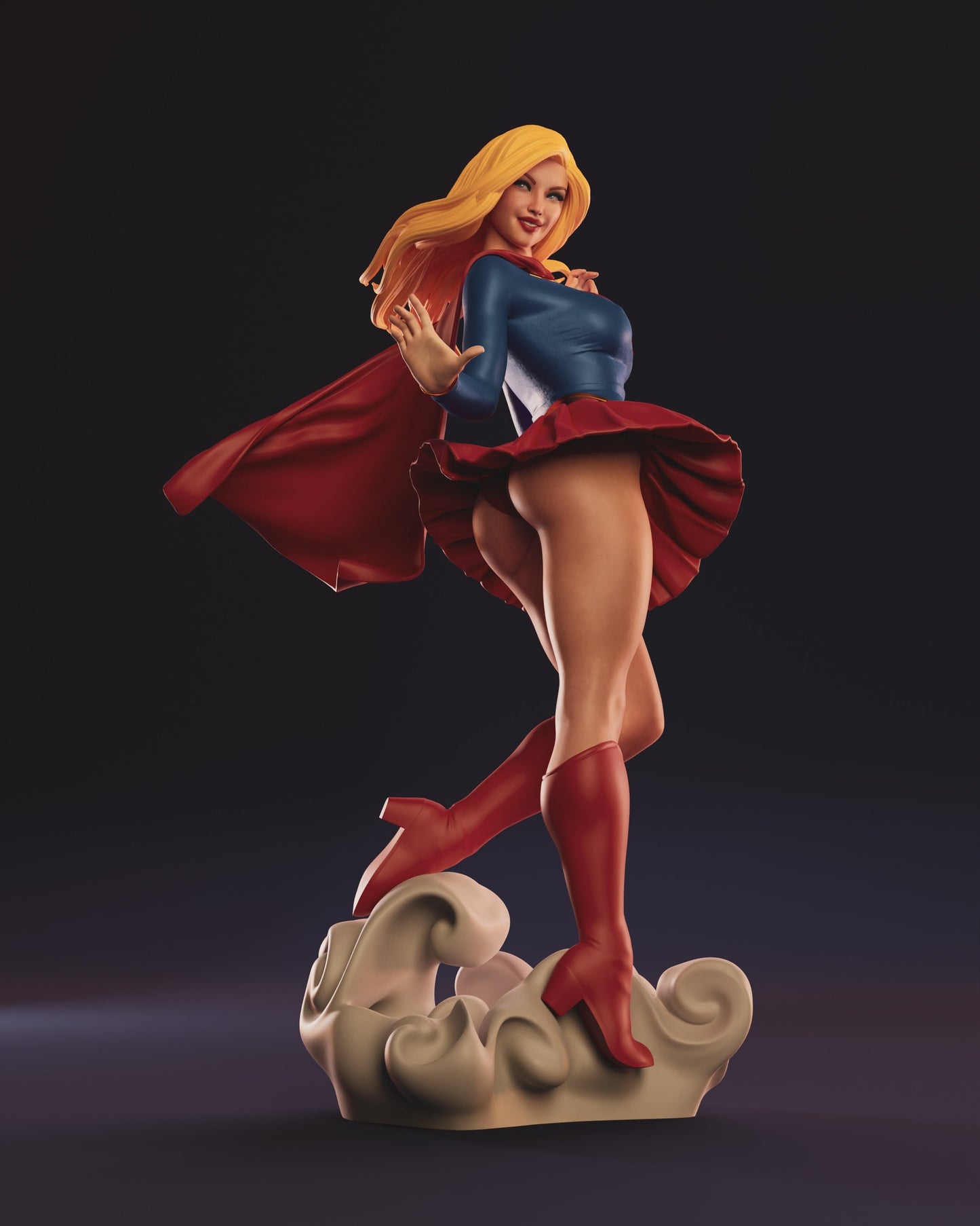 1493 Supergirl Special Edition - DC Comics - STL 3D Print Files - 3D Printed Garage Kit ガレージキット Resin Model Scale Figure フィギュア