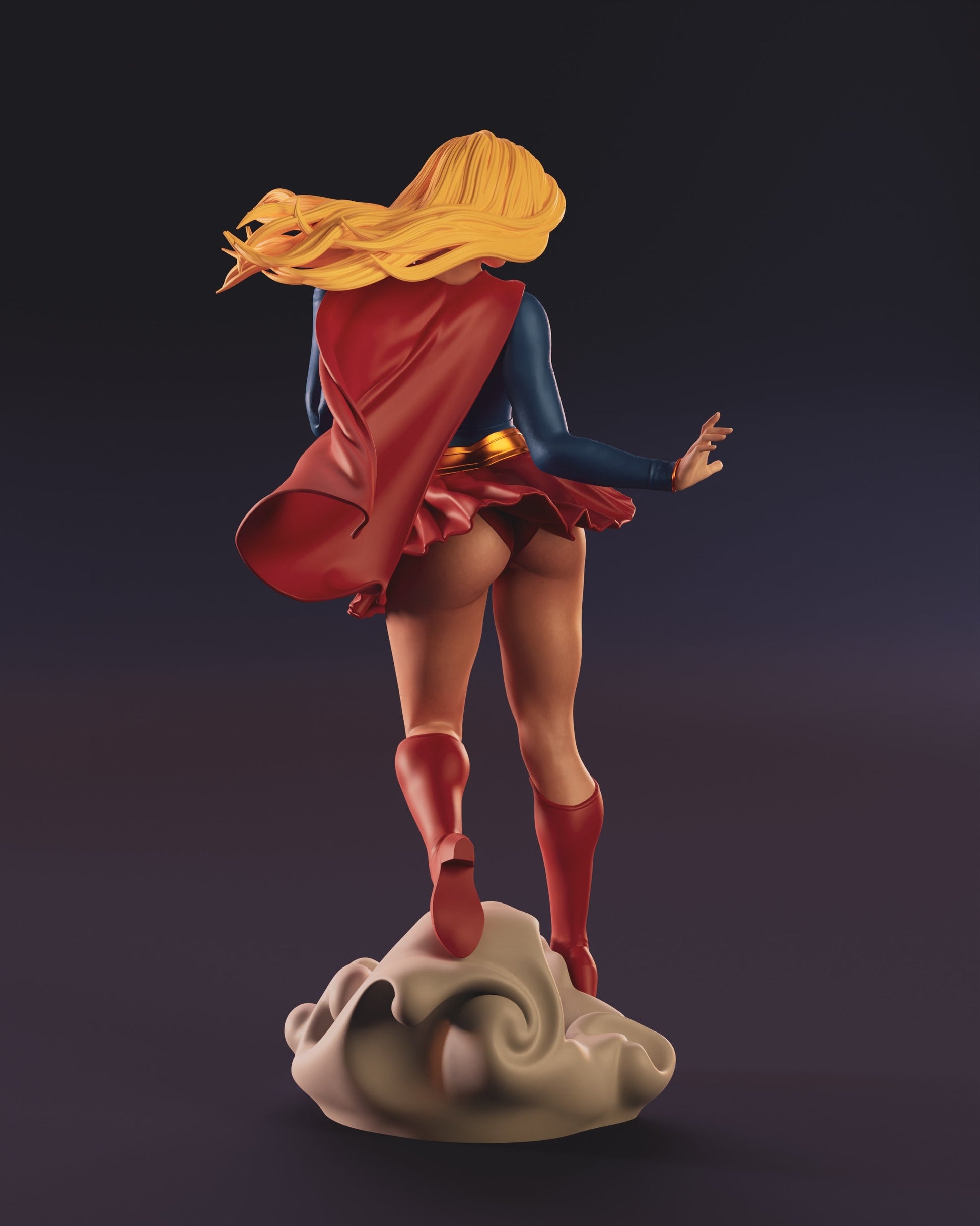 1493 Supergirl Special Edition - DC Comics - STL 3D Print Files - 3D Printed Garage Kit ガレージキット Resin Model Scale Figure フィギュア