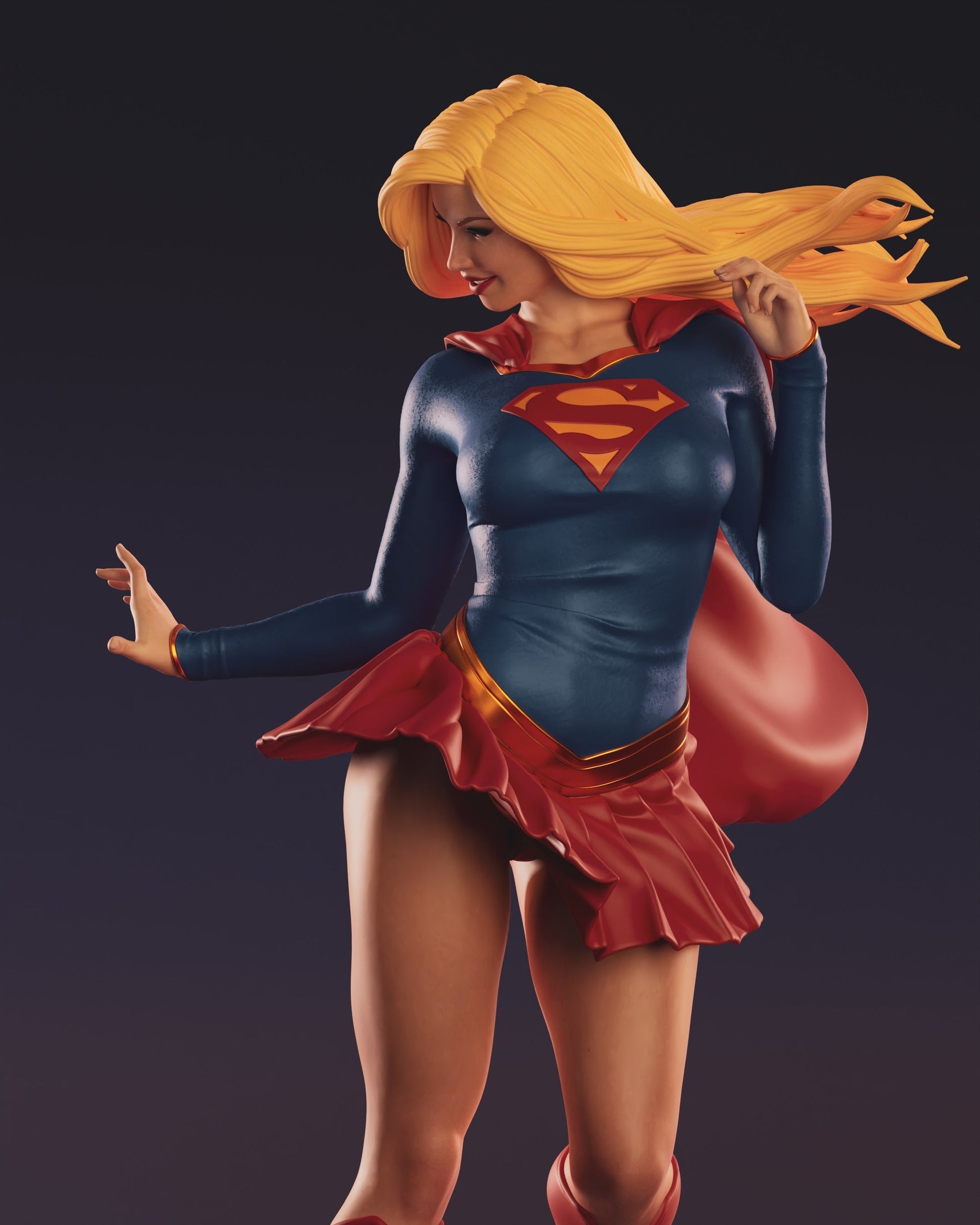 1493 Supergirl Special Edition - DC Comics - STL 3D Print Files - 3D Printed Garage Kit ガレージキット Resin Model Scale Figure フィギュア