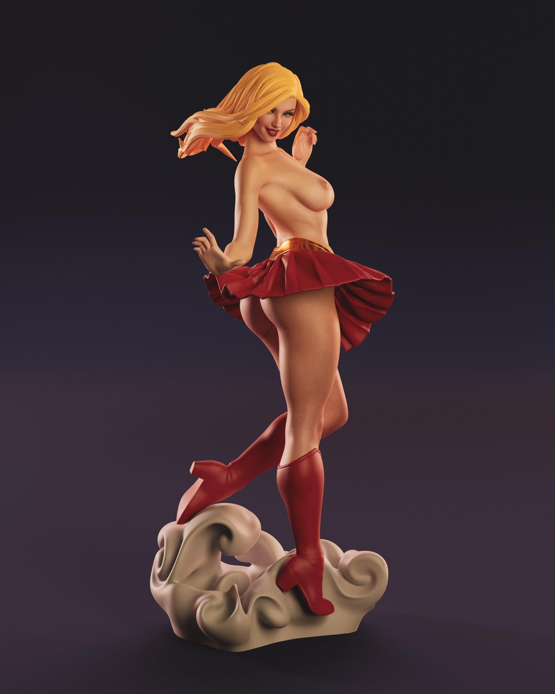 1493 Supergirl Special Edition - DC Comics - STL 3D Print Files - 3D Printed Garage Kit ガレージキット Resin Model Scale Figure フィギュア