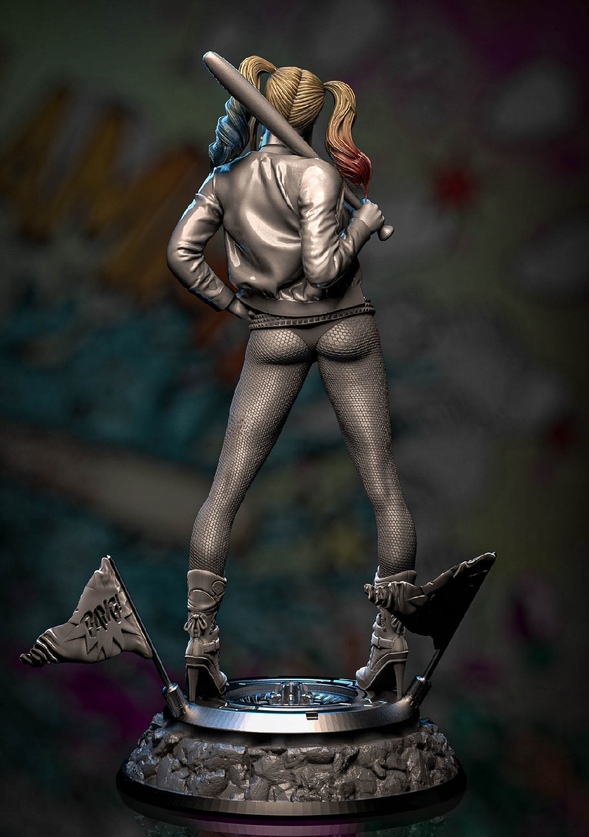 Harley Quinn Special Edition - Margot Robbie - STL 3D Print Files - 3D Printed Garage Kit ガレージキット Resin Model Scale Figure フィギュア