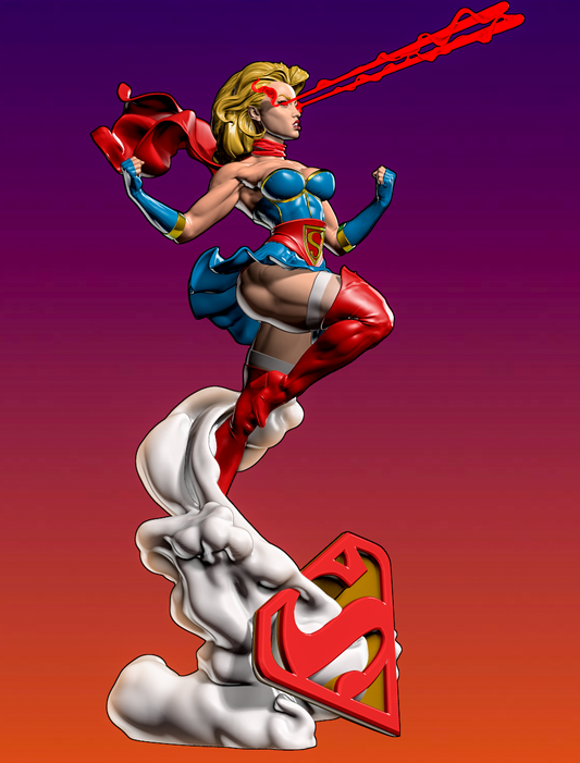 1576 DC Bombshell Supergirl Special Edition - Kara Starikov - STL 3D Print Files - 3D Printed Garage Kit ガレージキット Resin Model Scale Figure フィギュア