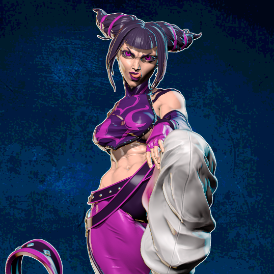 Juri Special Edition - Street Fighter - STL 3D Print Files - 3D Printed Garage Kit ガレージキット Resin Model Scale Figure フィギュア