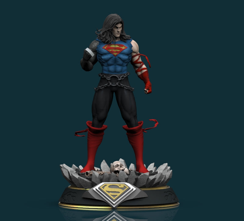 Superman - Death Metal - STL 3D Print Files - 3D Printed Garage Kit ガレージキット Resin Model Scale Figure フィギュア