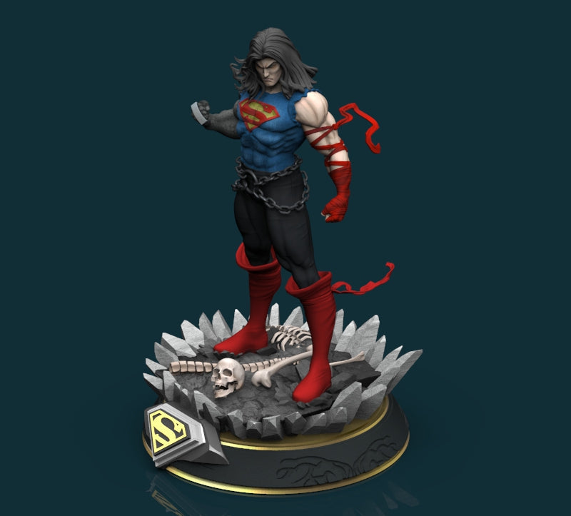 Superman - Death Metal - STL 3D Print Files - 3D Printed Garage Kit ガレージキット Resin Model Scale Figure フィギュア