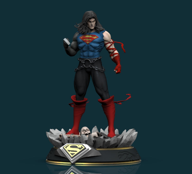 Superman - Death Metal - STL 3D Print Files - 3D Printed Garage Kit ガレージキット Resin Model Scale Figure フィギュア